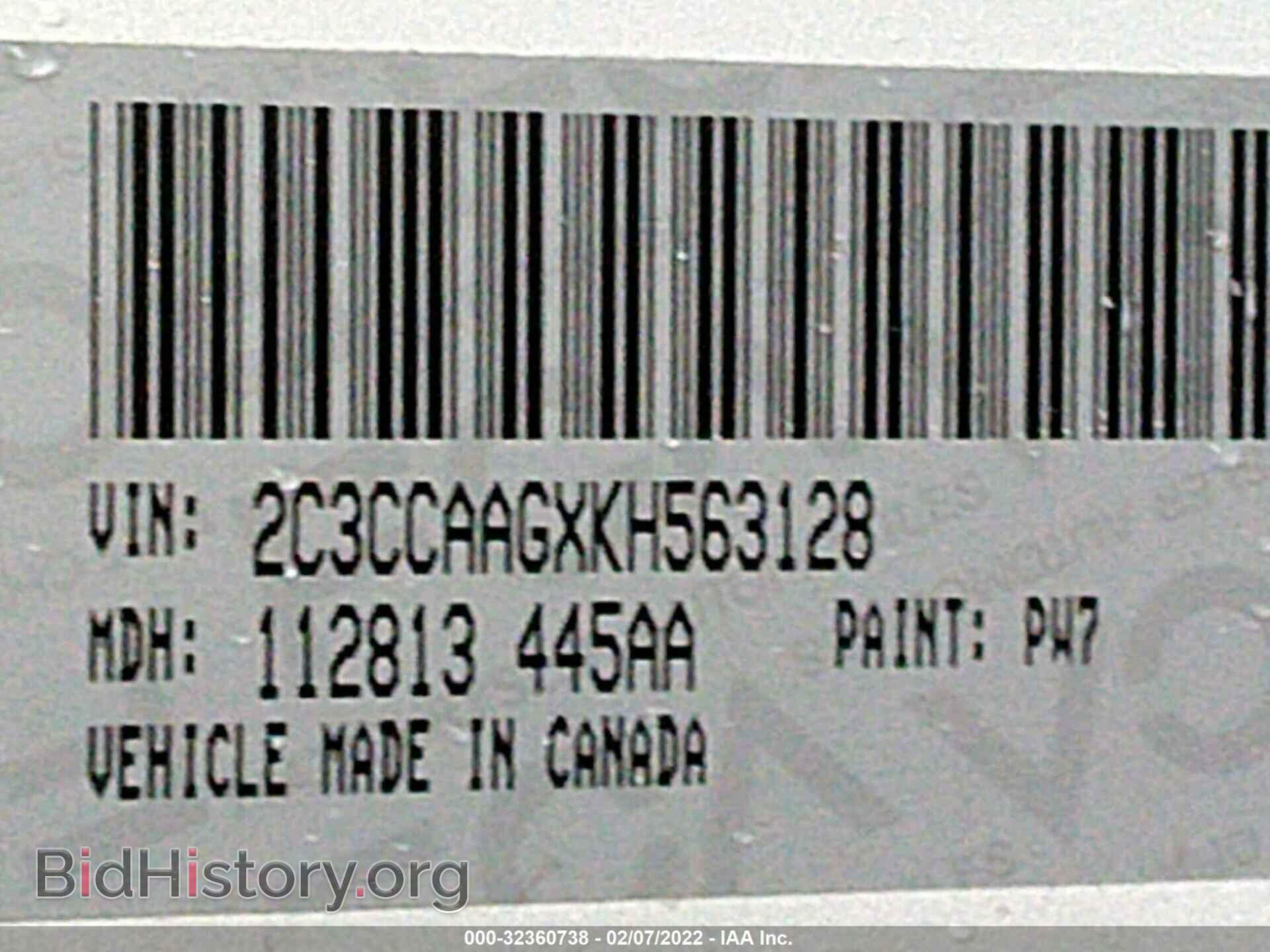 2019 CHRYSLER 300 - VIN: 2C3CCAAGXKH563128 - Фото 9