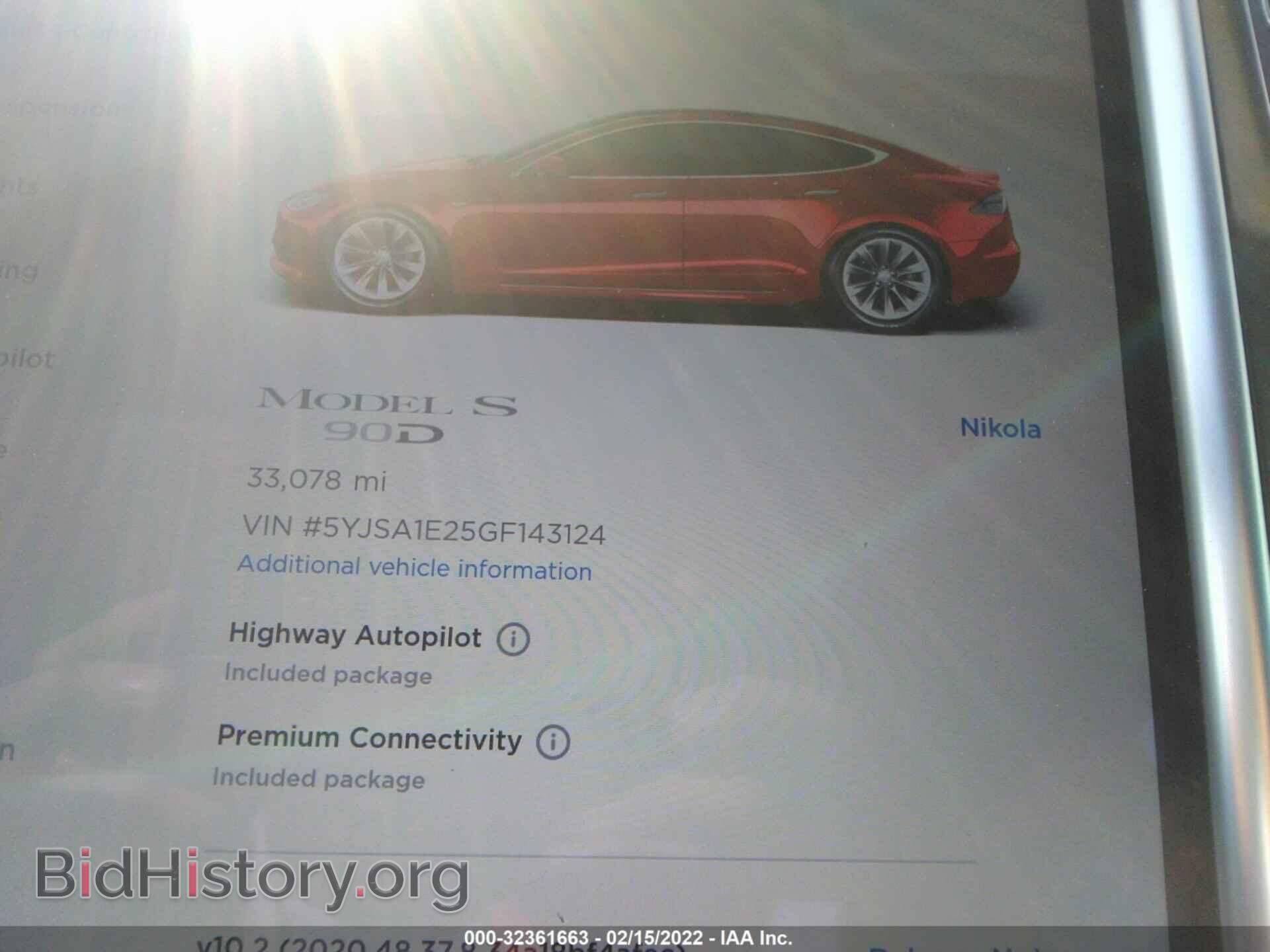 2016 TESLA MODEL S - VIN: 5YJSA1E25GF143124 - Photo 7