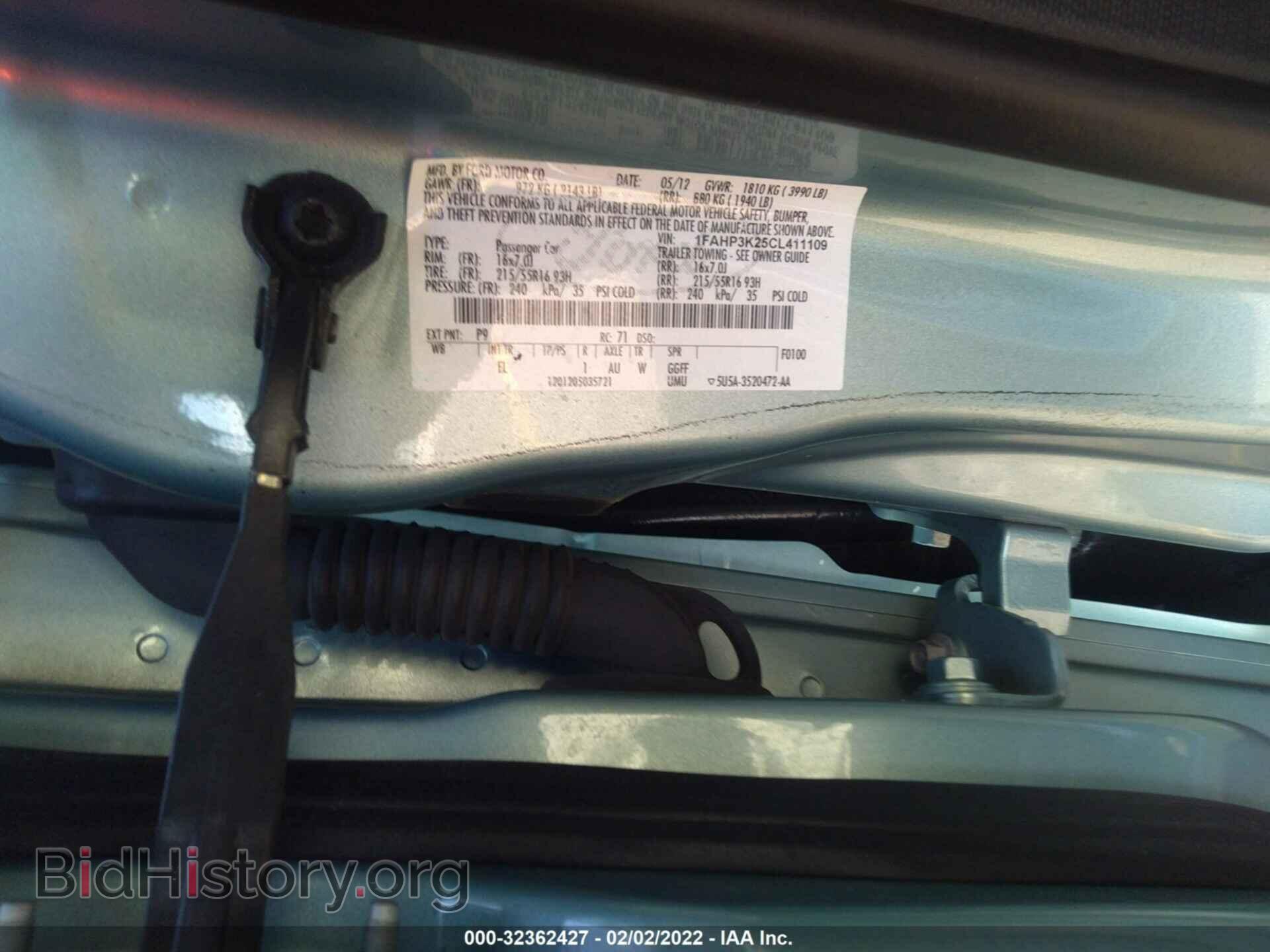 2012 FORD FOCUS - VIN: 1FAHP3K25CL411109 - Photo 9