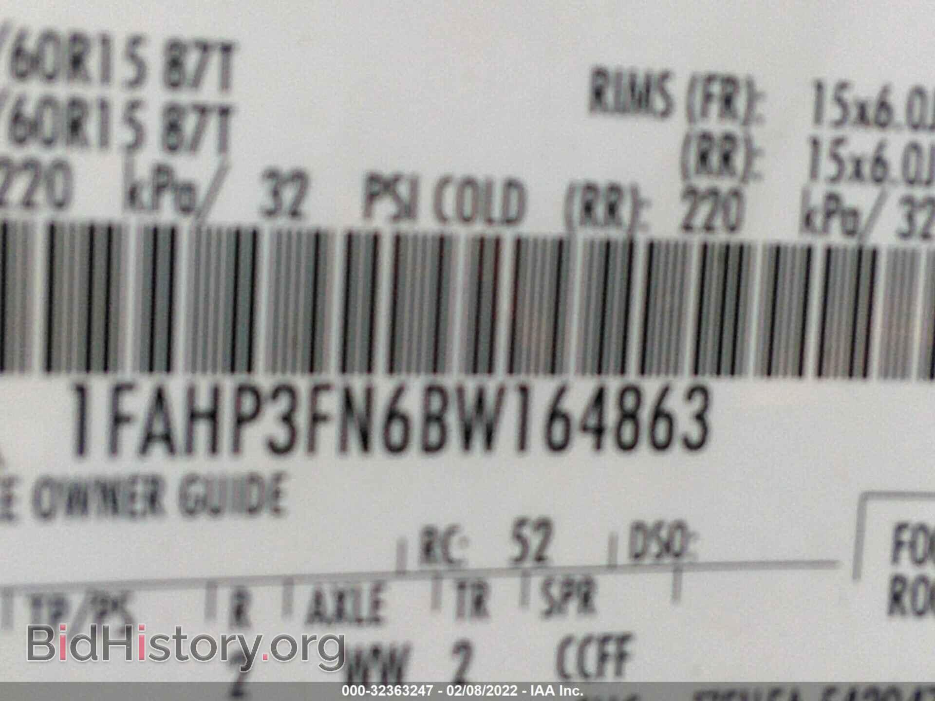 2011 FORD FOCUS - VIN: 1FAHP3FN6BW164863 - Фото 9