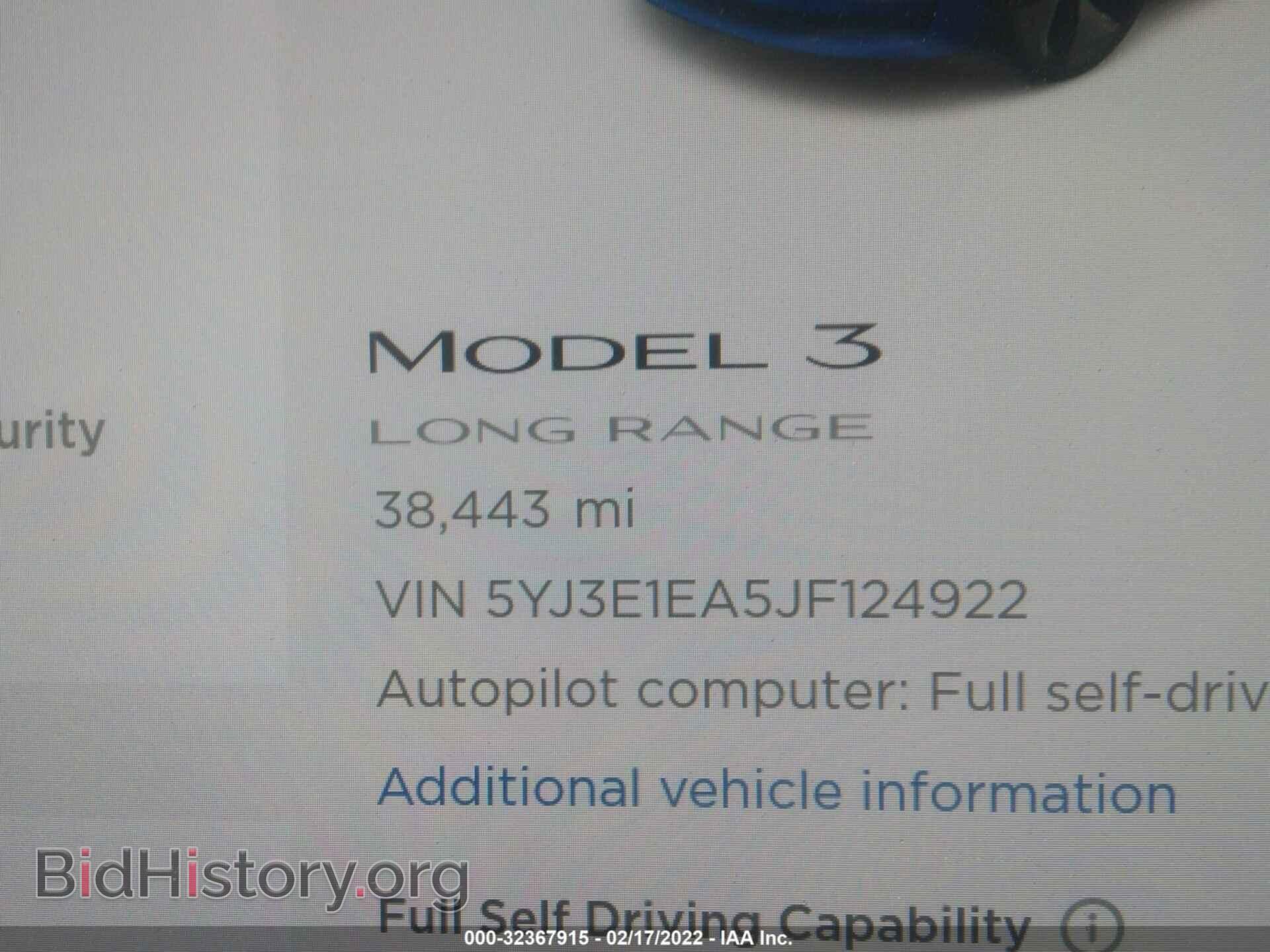 2018 TESLA MODEL 3 - VIN: 5YJ3E1EA5JF124922 - Фото 7