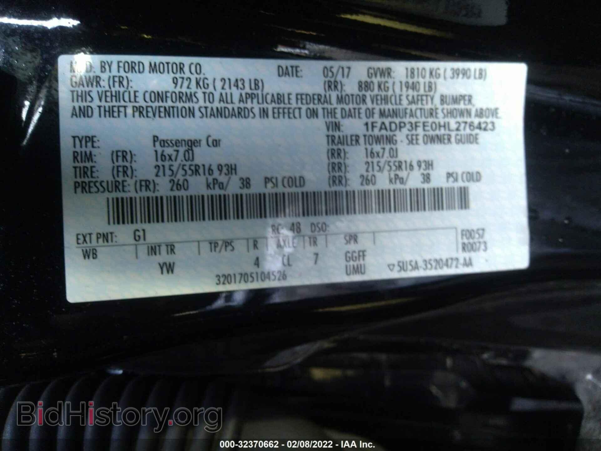 2017 FORD FOCUS - VIN: 1FADP3FE0HL276423 - Photo 9