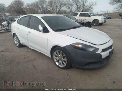 2013 Dodge DART SXT, белый — VIN 1C3CDFBA4DD333685, IAAI