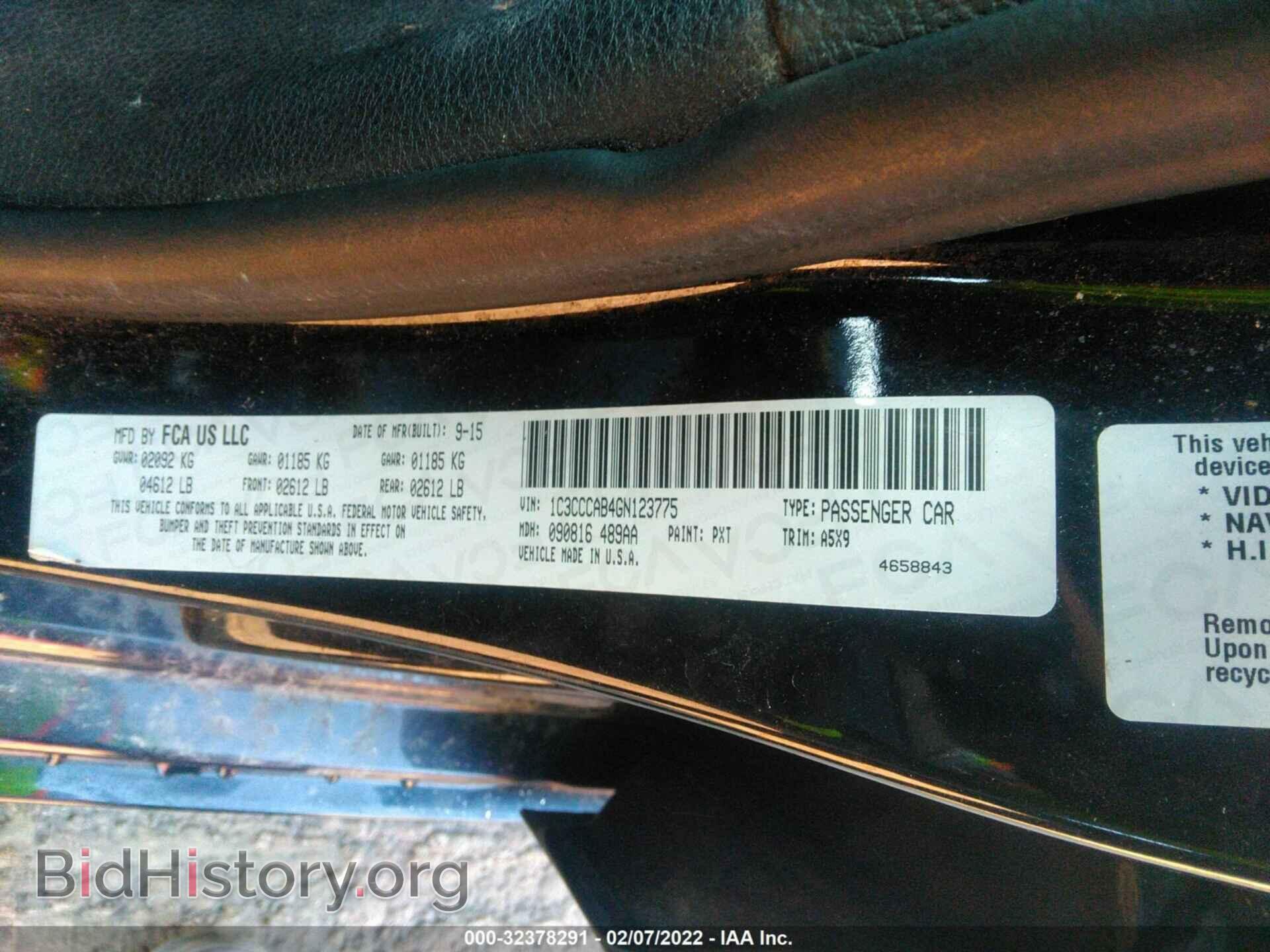 2016 CHRYSLER 200 - VIN: 1C3CCCAB4GN123775 - Photo 9