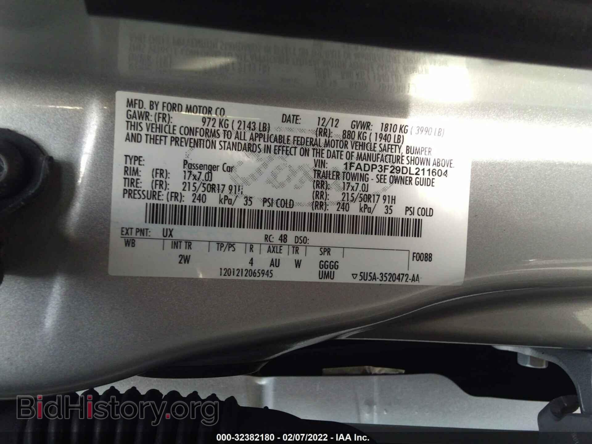 2013 FORD FOCUS - VIN: 1FADP3F29DL211604 - Photo 9