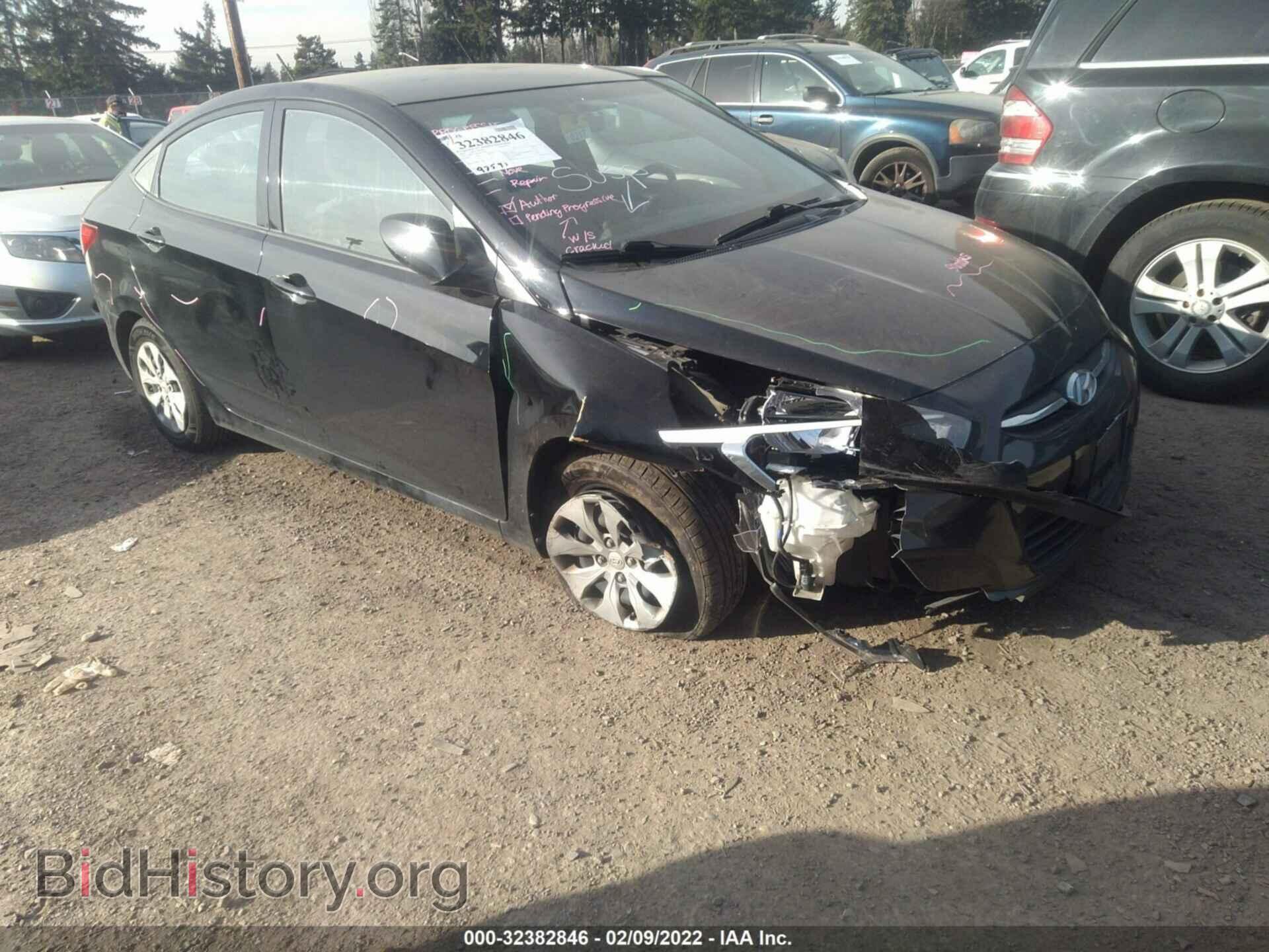 Photo KMHCT4AE4GU151055 - HYUNDAI ACCENT 2016