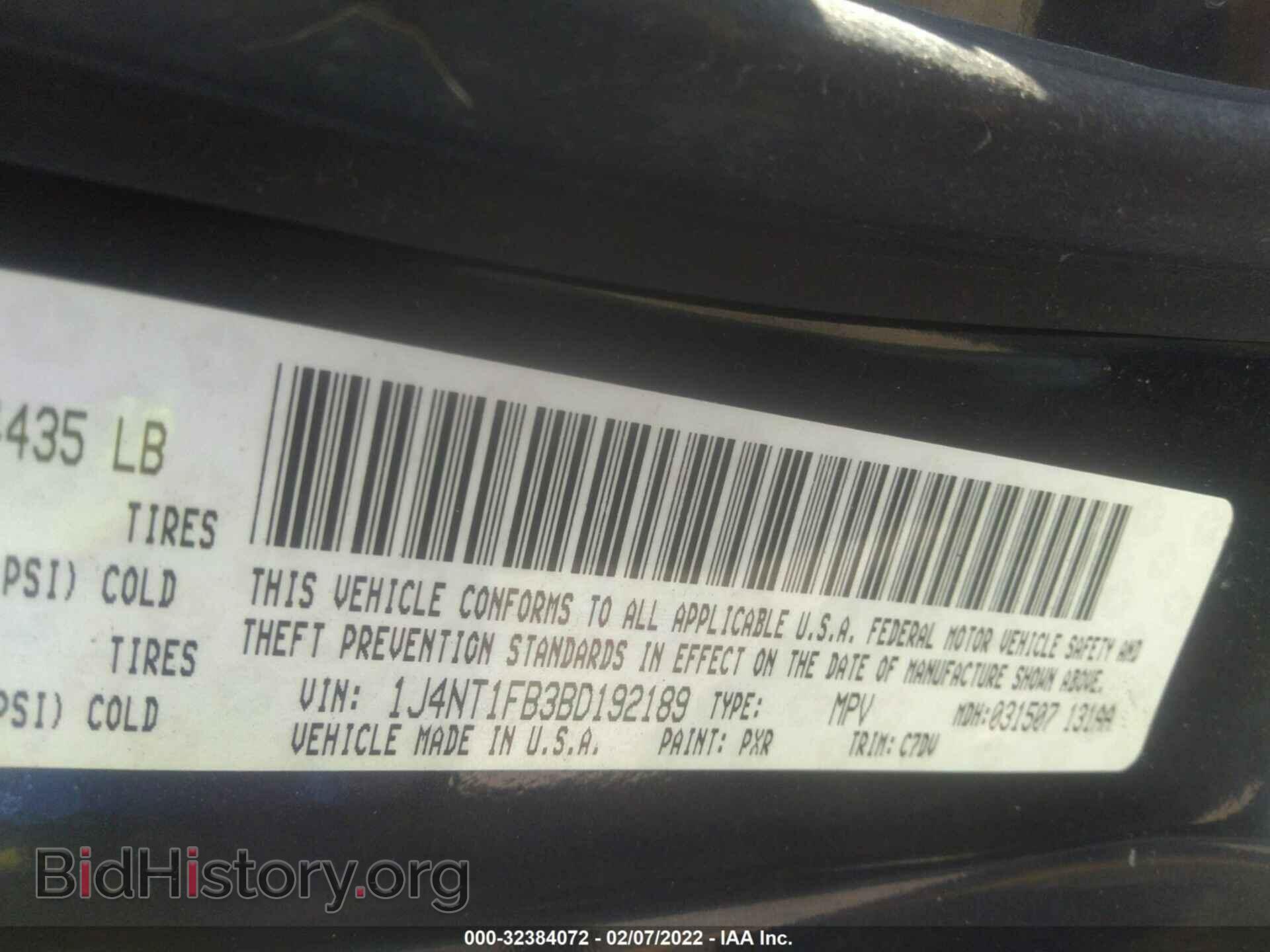 2011 JEEP COMPASS - VIN: 1J4NT1FB3BD192189 - Фото 9