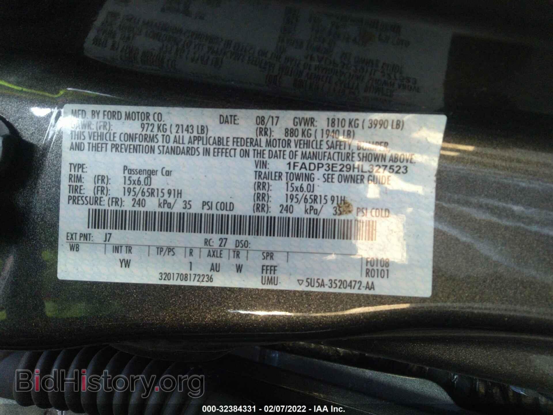 2017 FORD FOCUS - VIN: 1FADP3E29HL327523 - Photo 9