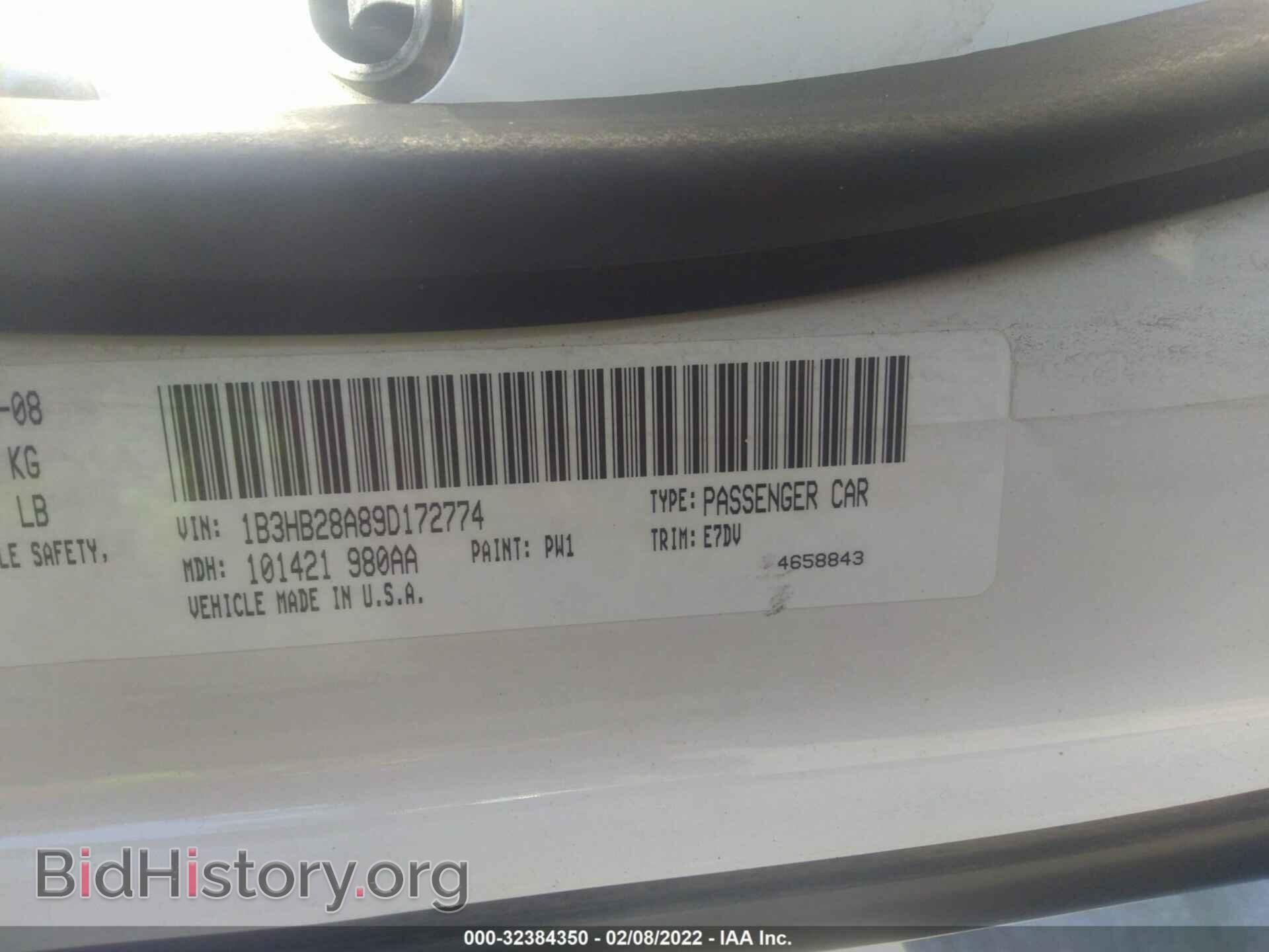 2009 DODGE CALIBER - VIN: 1B3HB28A89D172774 - Photo 9