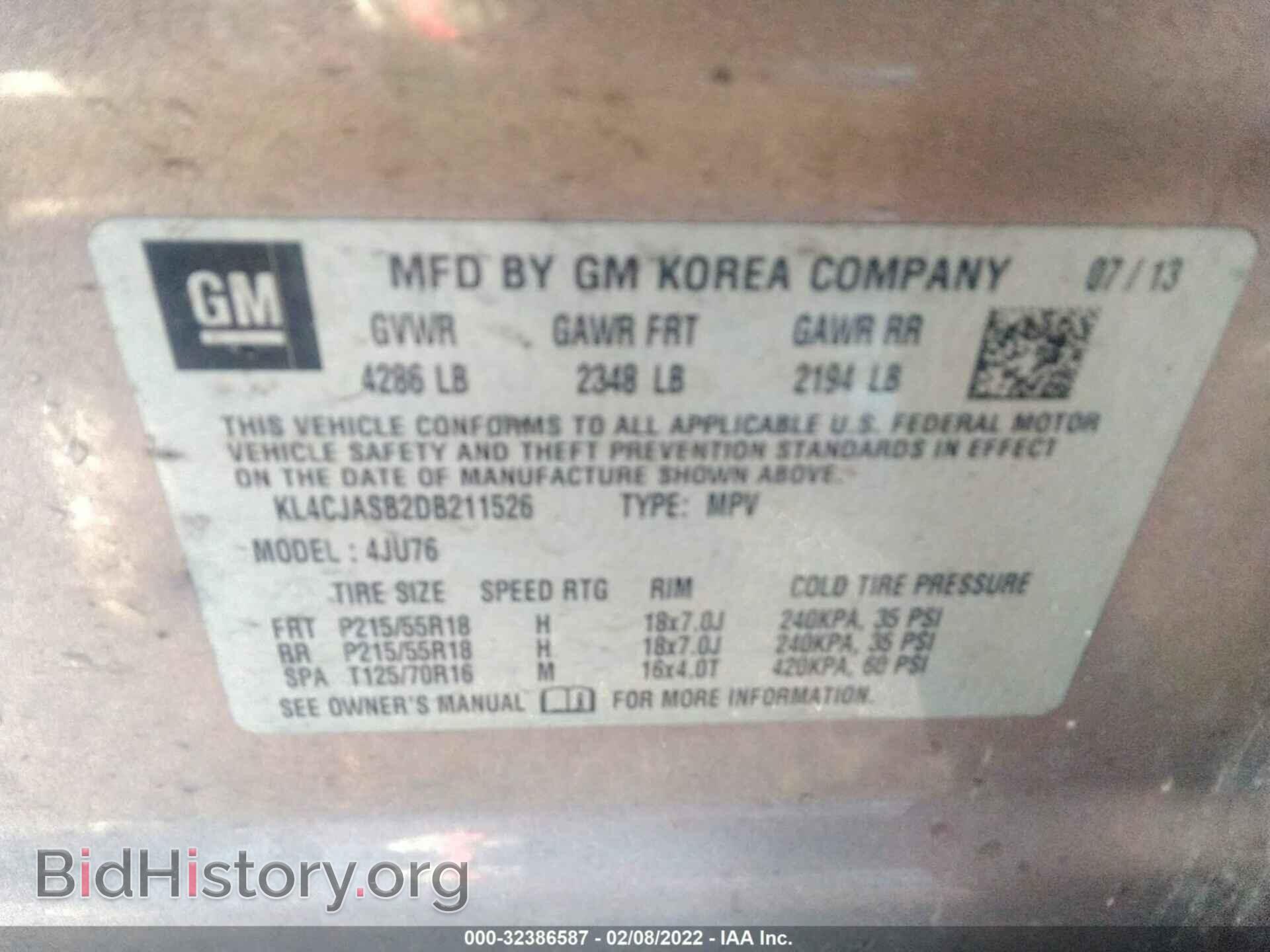 2013 BUICK ENCORE - VIN: KL4CJASB2DB211526 - Photo 9