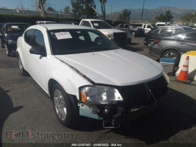 2014 Dodge AVENGER SE, белый — VIN 1C3CDZAB9EN214991, IAAI