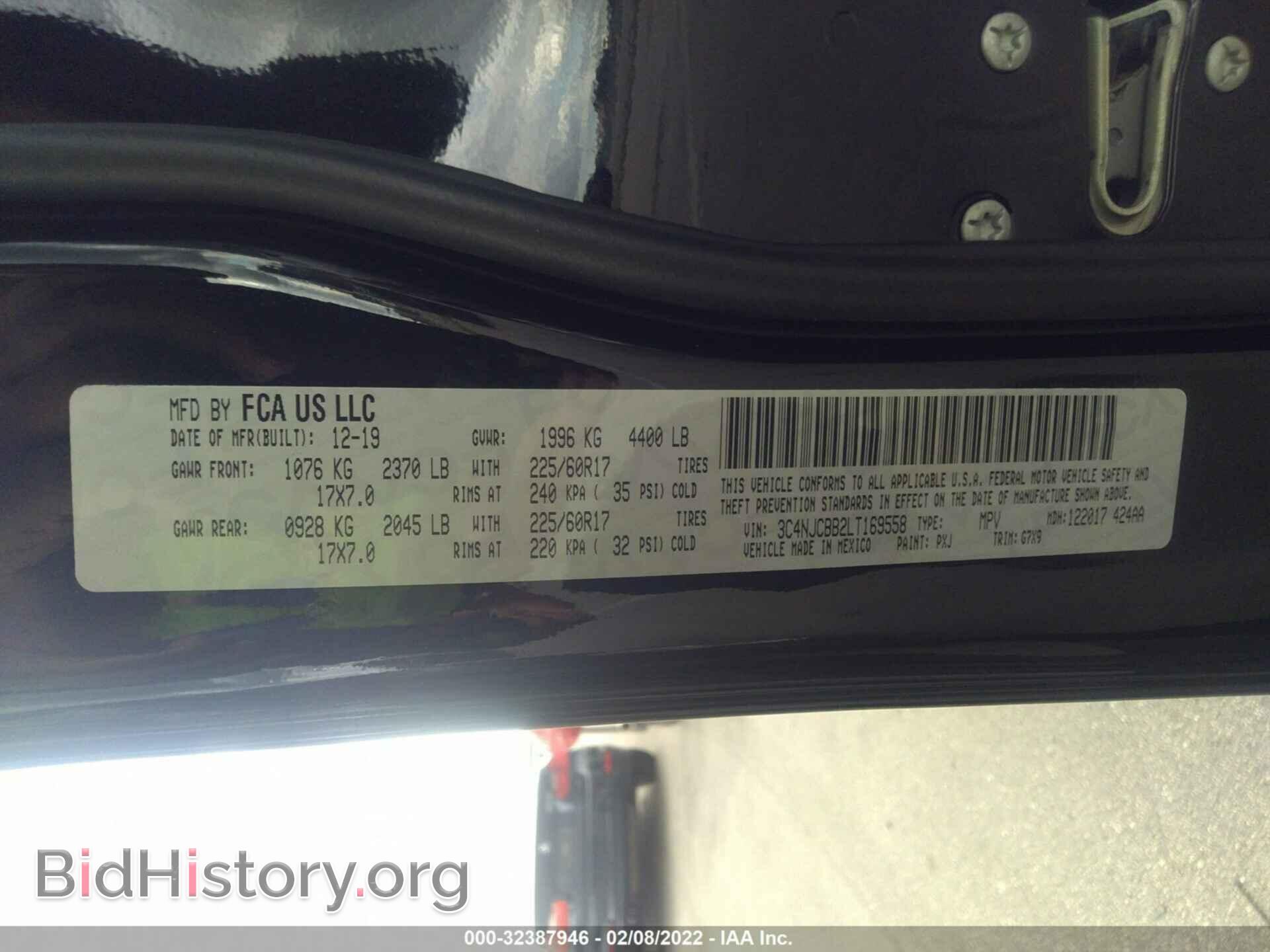 2020 JEEP COMPASS - VIN: 3C4NJCBB2LT169558 - Photo 9