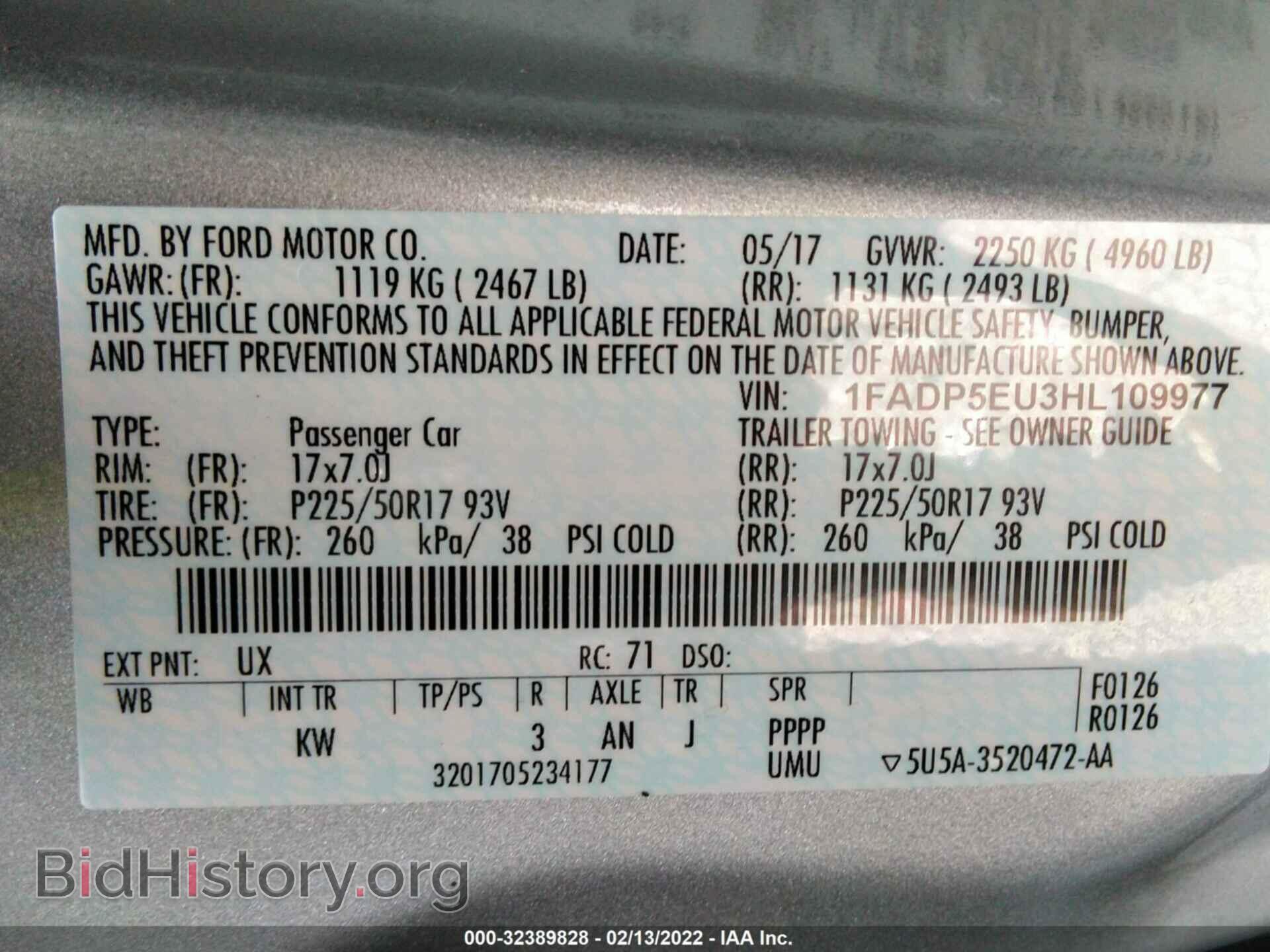 2017 FORD C-MAX ENERGI - VIN: 1FADP5EU3HL109977 - Фото 9