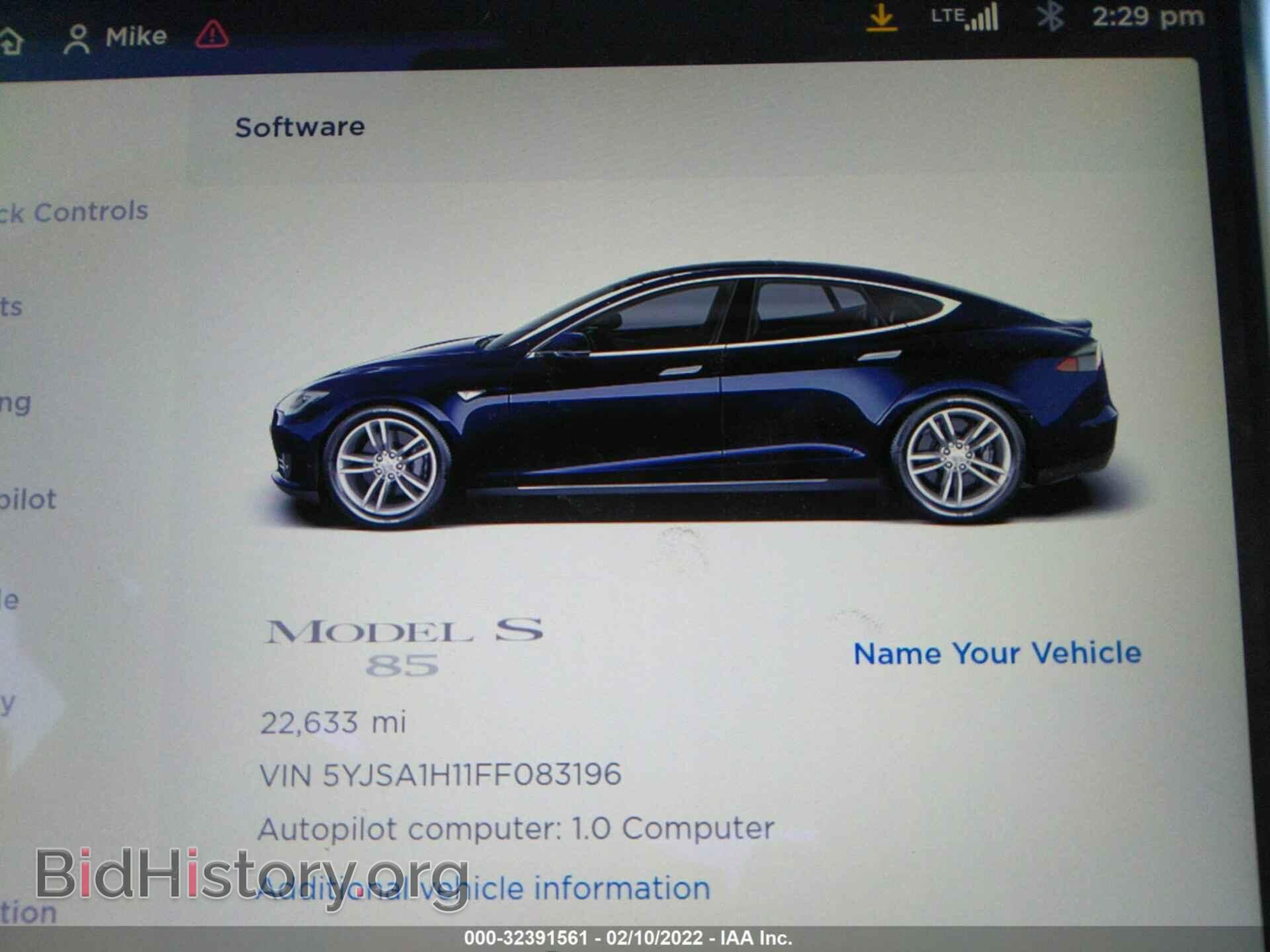 2015 TESLA MODEL S - VIN: 5YJSA1H11FF083196 - Фото 7