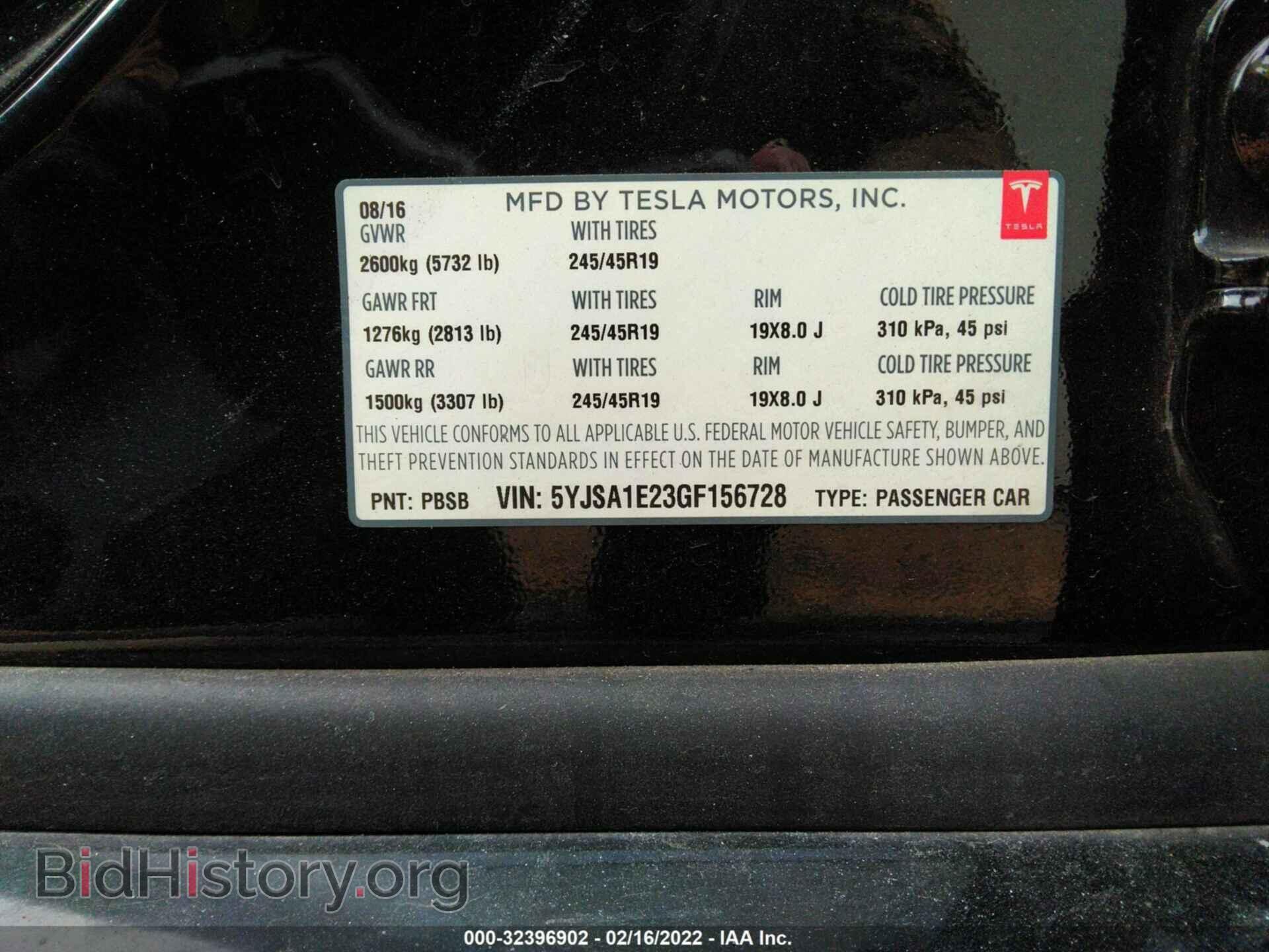 2016 TESLA MODEL S - VIN: 5YJSA1E23GF156728 - Photo 9