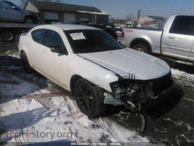 2014 Dodge AVENGER SE, white — VIN 1C3CDZAB3EN222133, IAAI
