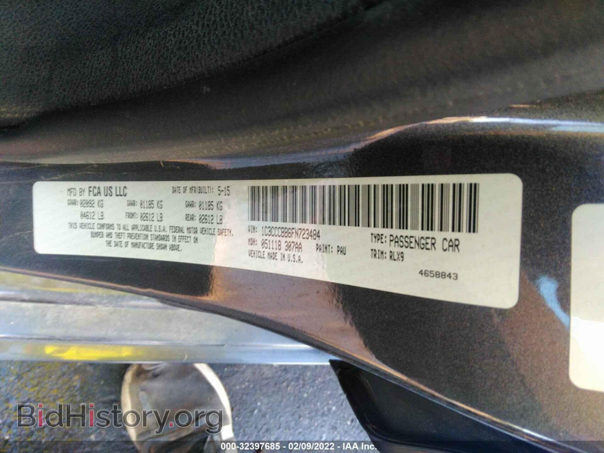 2015 CHRYSLER 200 - VIN: 1C3CCCBB6FN723484 - Фото 9