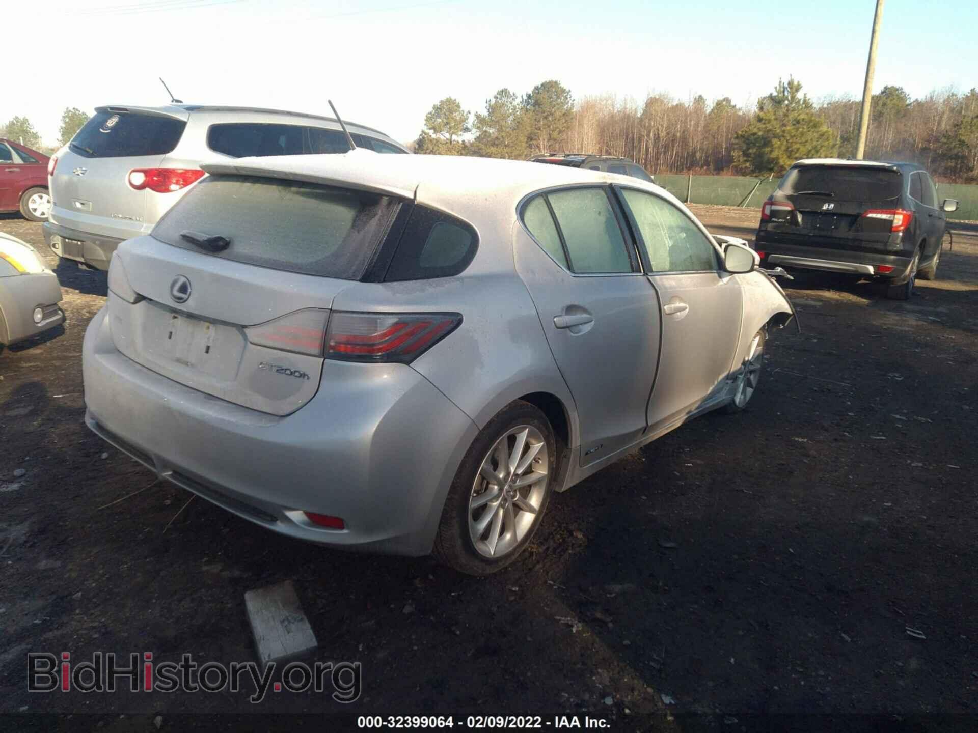2012 LEXUS CT 200H - VIN: JTHKD5BH7C2093040 - Фото 4