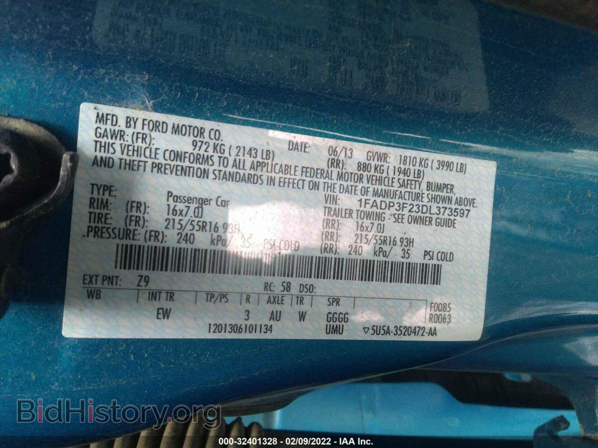 2013 FORD FOCUS - VIN: 1FADP3F23DL373597 - Photo 9