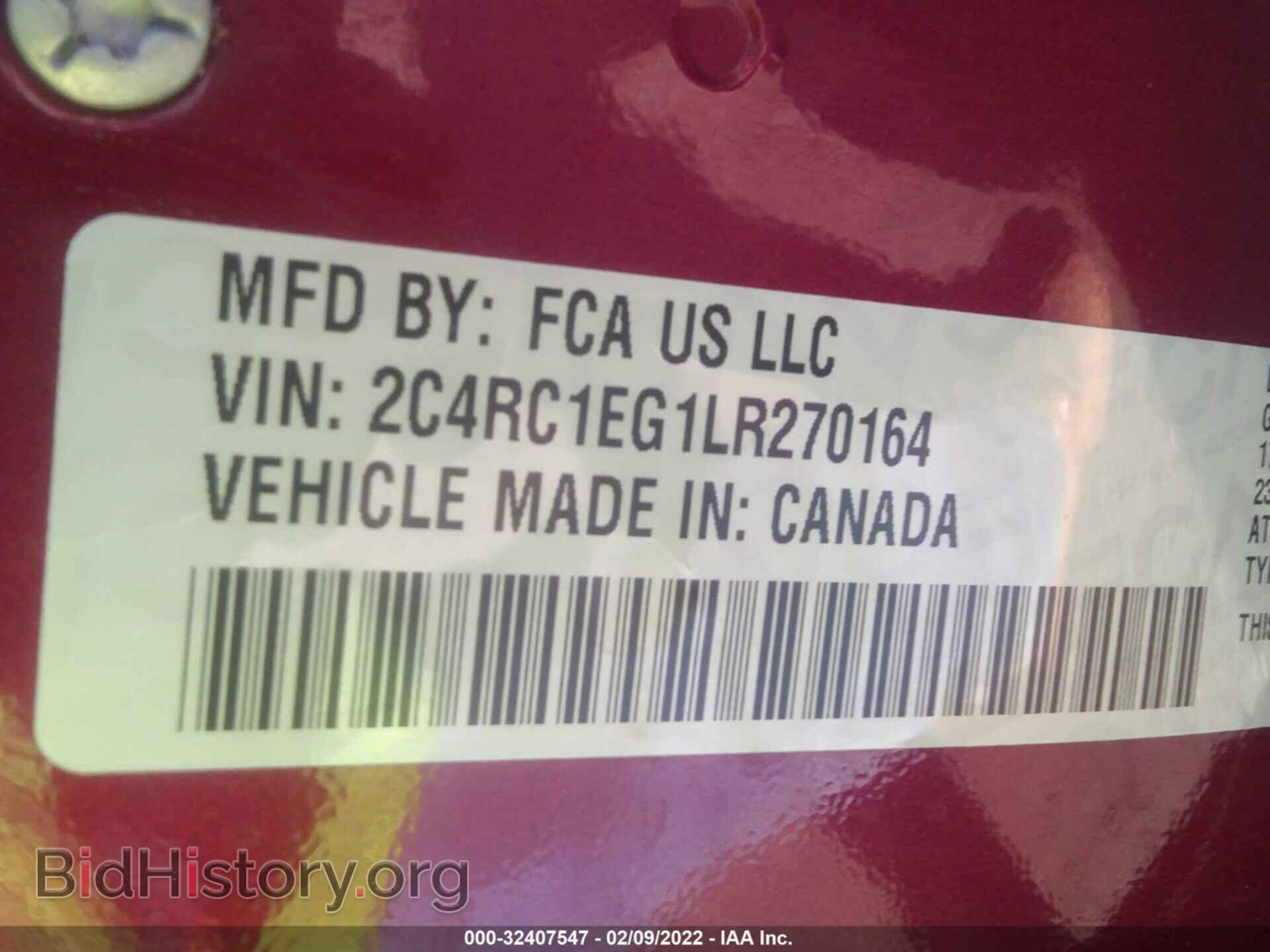 2020 CHRYSLER PACIFICA - VIN: 2C4RC1EG1LR270164 - Photo 9