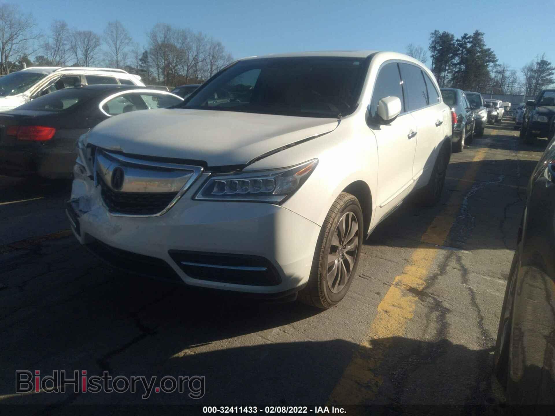 2014 ACURA MDX - VIN: 5FRYD3H42EB014019 - Фото 2