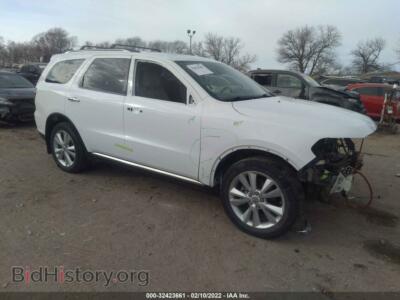 2013 Dodge DURANGO Crew, белый — VIN 1C4RDJDG2DC518110, IAAI