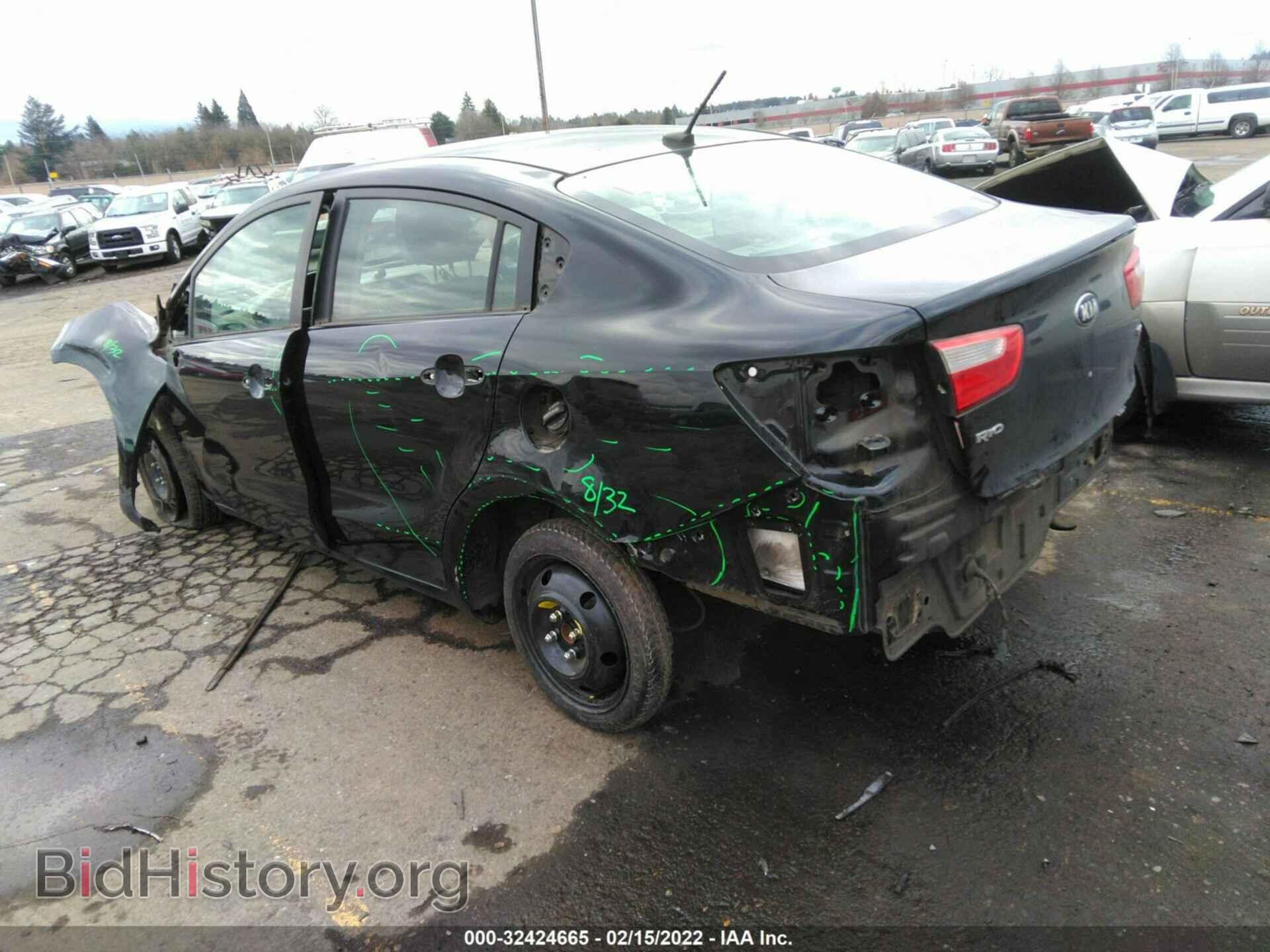 2013 KIA RIO - VIN: KNADM4A3XD6251470 - Фото 3