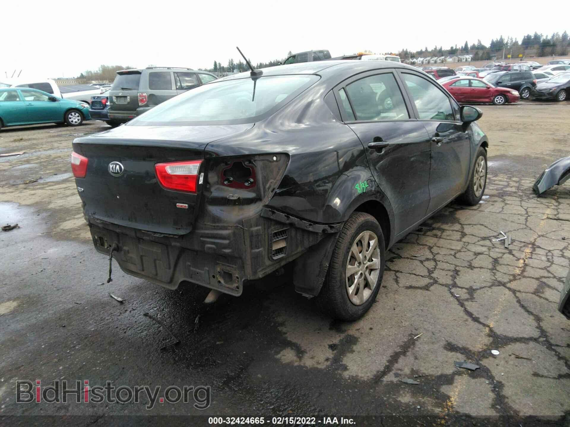 2013 KIA RIO - VIN: KNADM4A3XD6251470 - Фото 4
