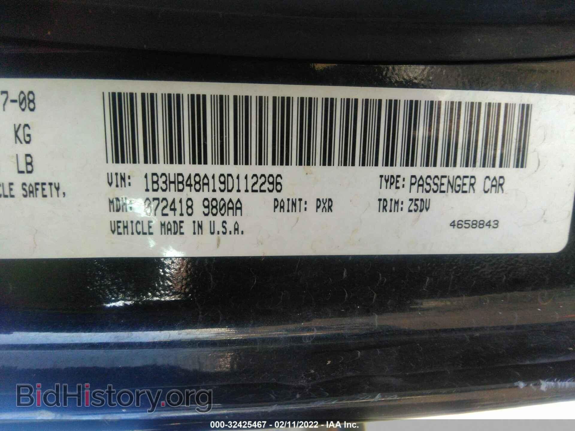 2009 DODGE CALIBER - VIN: 1B3HB48A19D112296 - Фото 9