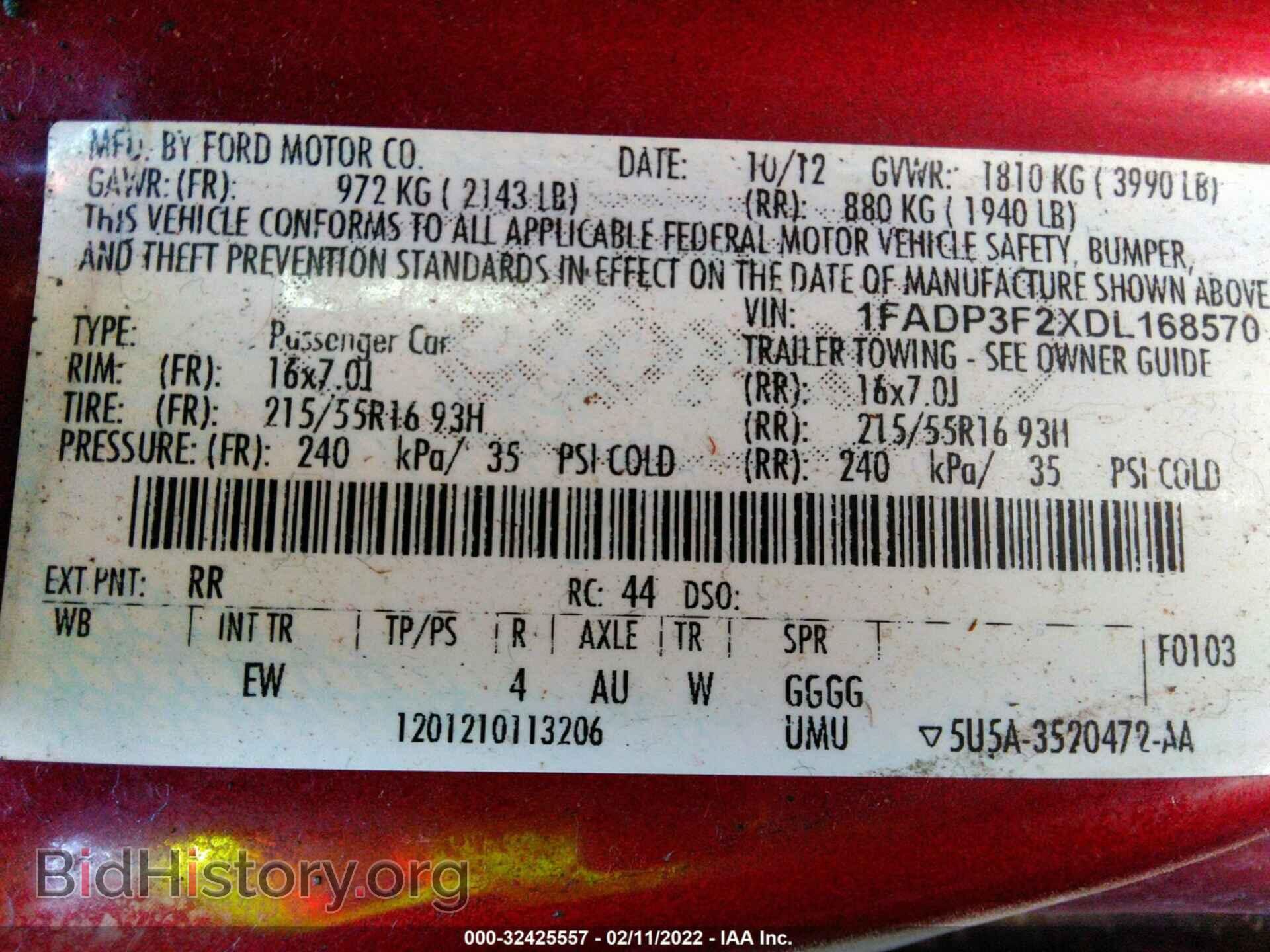 2013 FORD FOCUS - VIN: 1FADP3F2XDL168570 - Photo 9