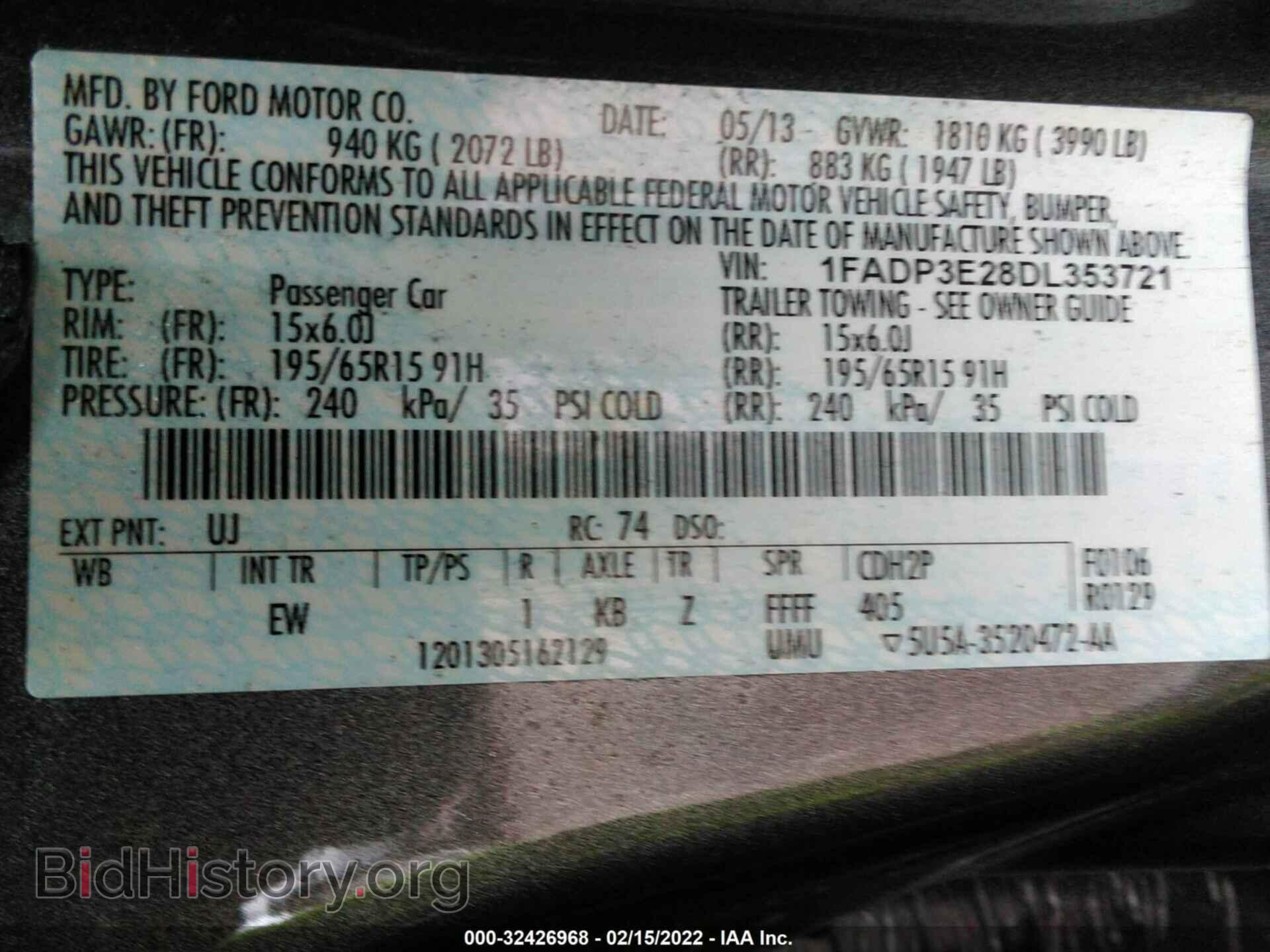 2013 FORD FOCUS - VIN: 1FADP3E28DL353721 - Photo 9
