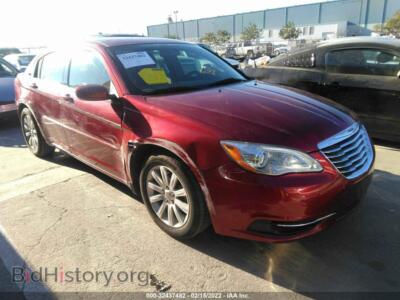 2013 Chrysler 200 Touring, red — VIN 1C3CCBBB0DN636235, IAAI