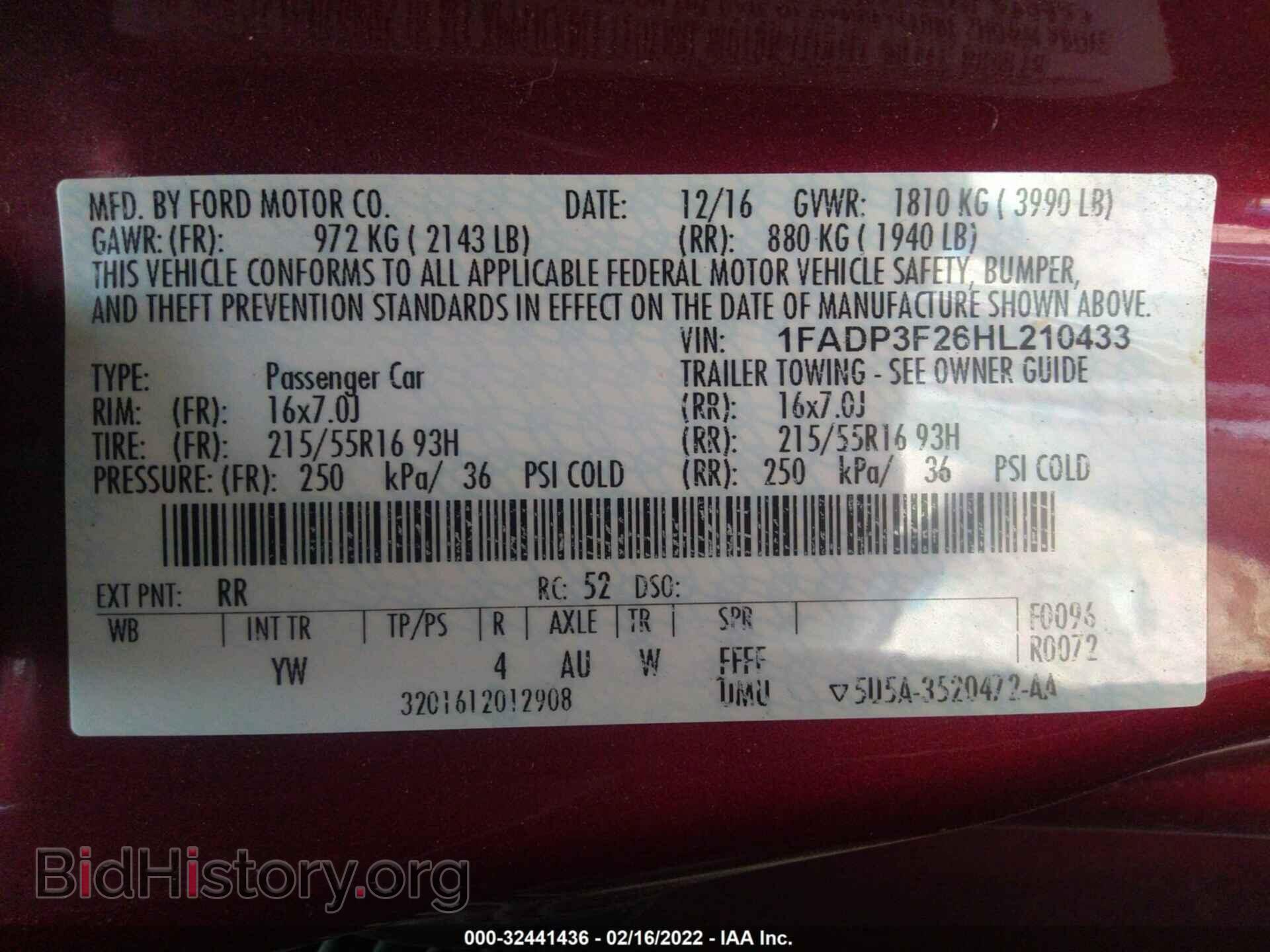 2017 FORD FOCUS - VIN: 1FADP3F26HL210433 - Фото 9