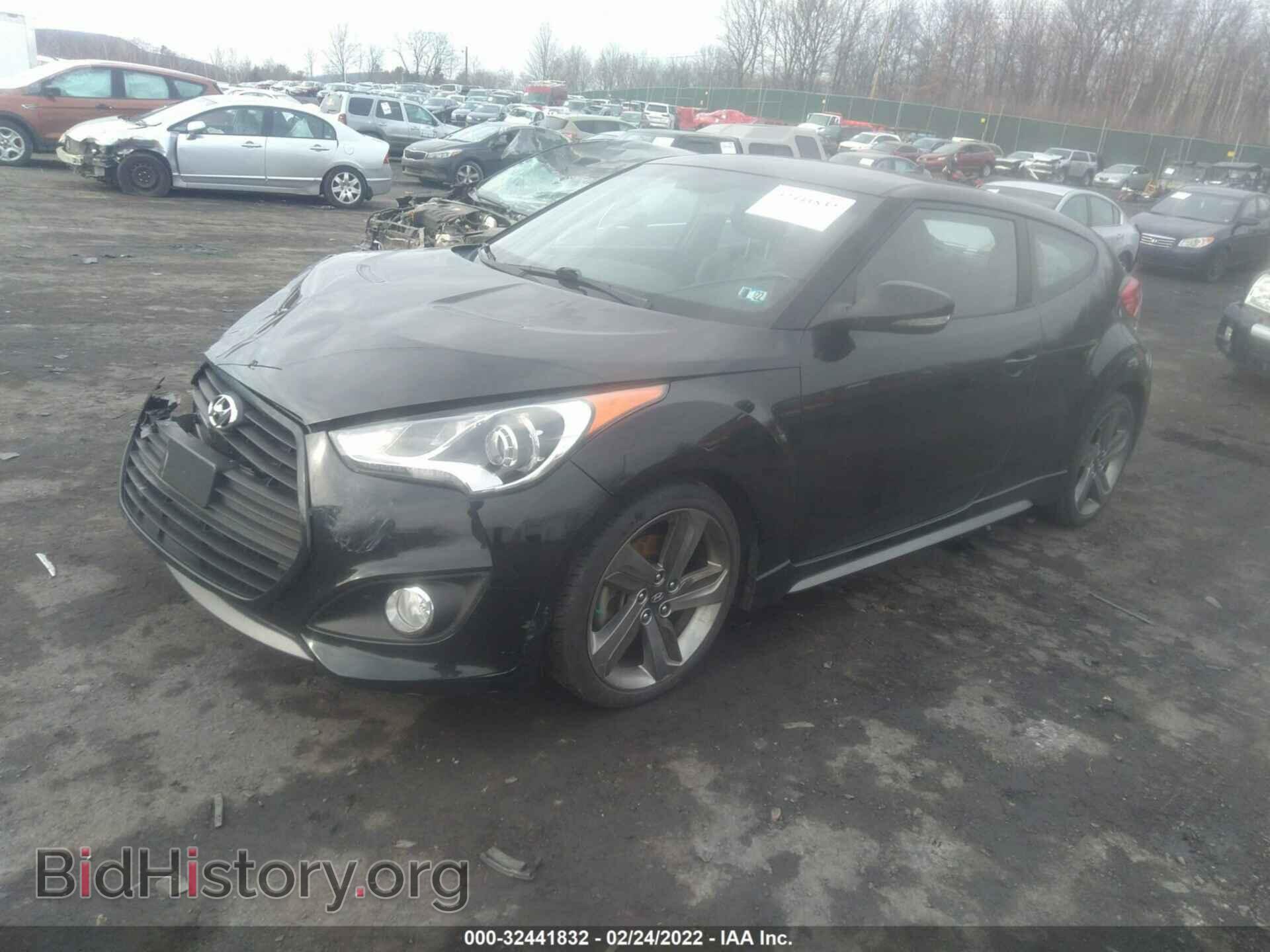 2014 HYUNDAI VELOSTER - VIN: KMHTC6AE5EU199656 - Фото 2