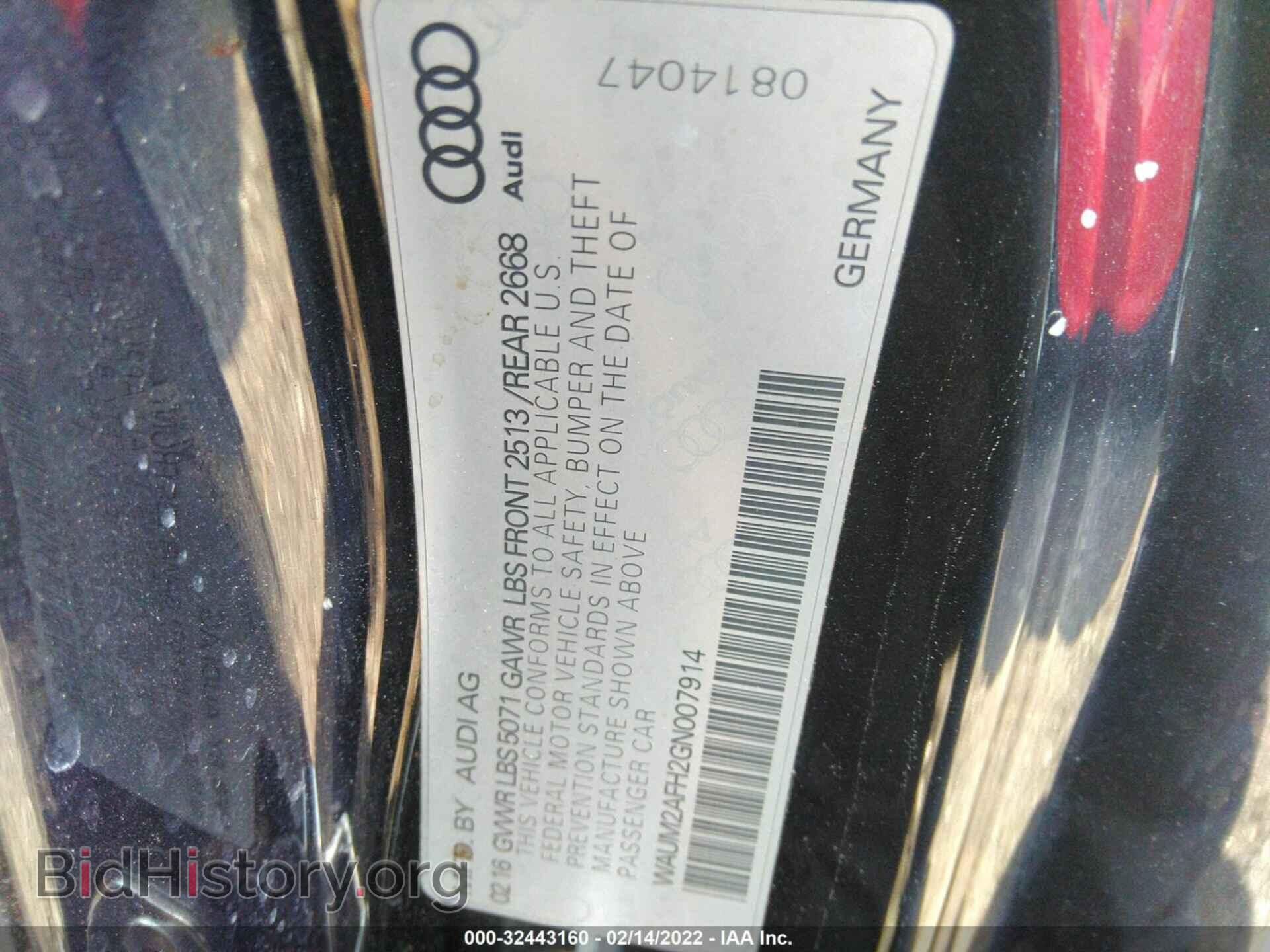 2016 AUDI A5 - VIN: WAUM2AFH2GN007914 - Photo 9