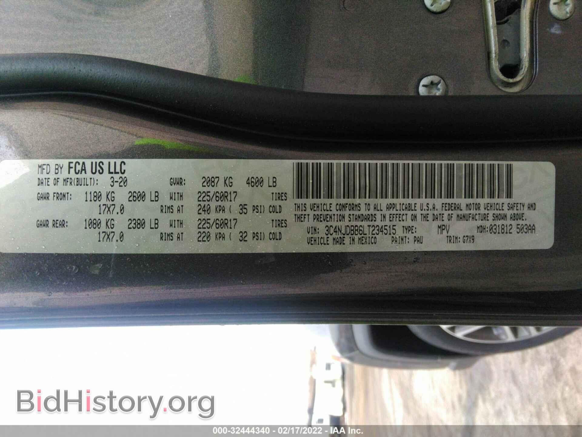 2020 JEEP COMPASS - VIN: 3C4NJDBB6LT234515 - Photo 9