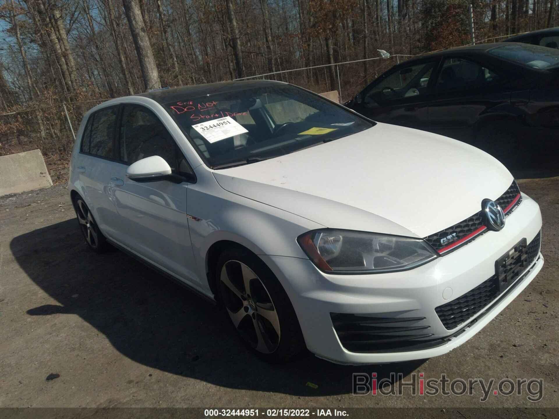 Photo 3VW4T7AU2FM003309 - VOLKSWAGEN GOLF GTI 2015