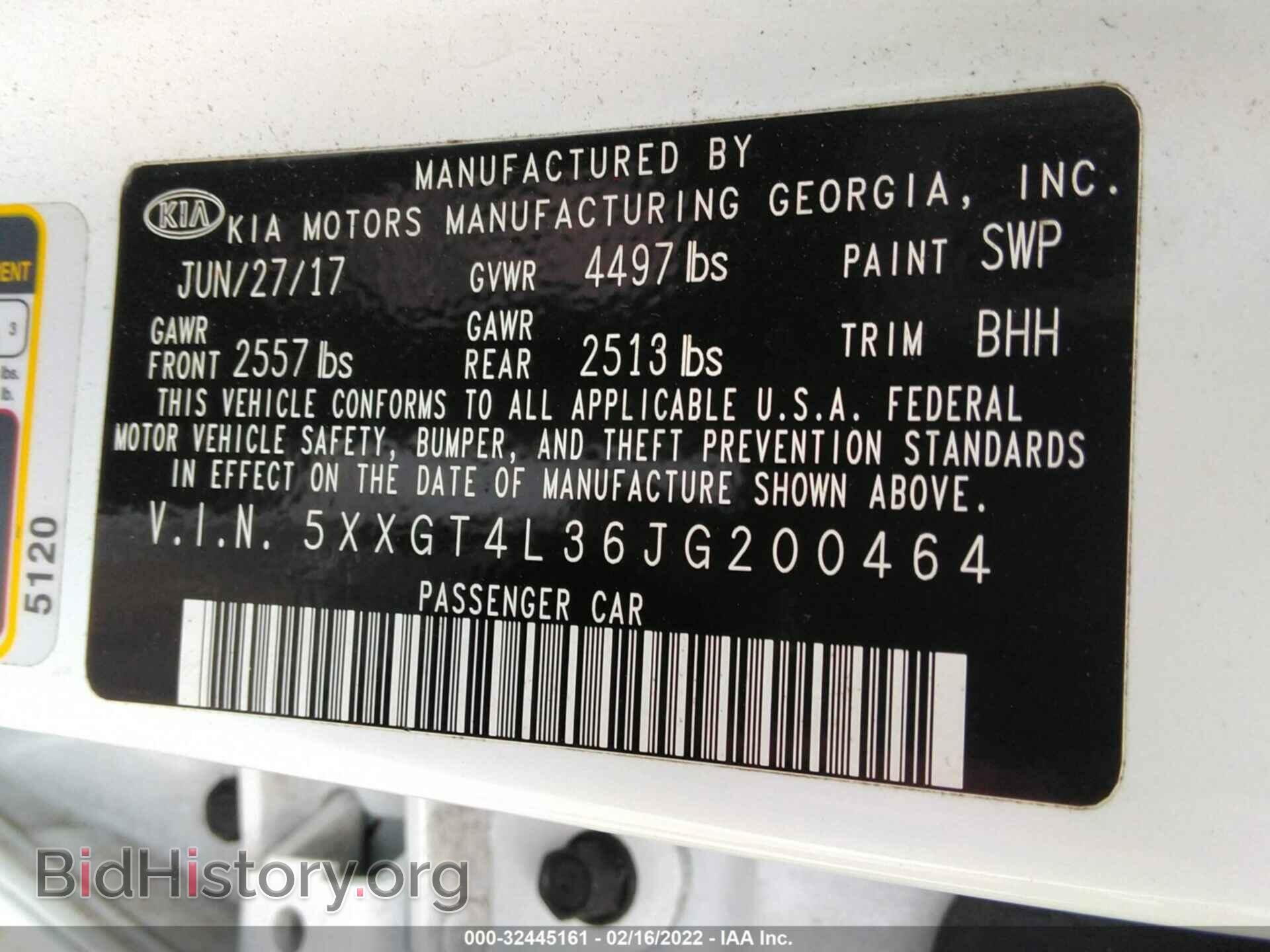 2018 KIA OPTIMA - VIN: 5XXGT4L36JG200464 - Фото 9