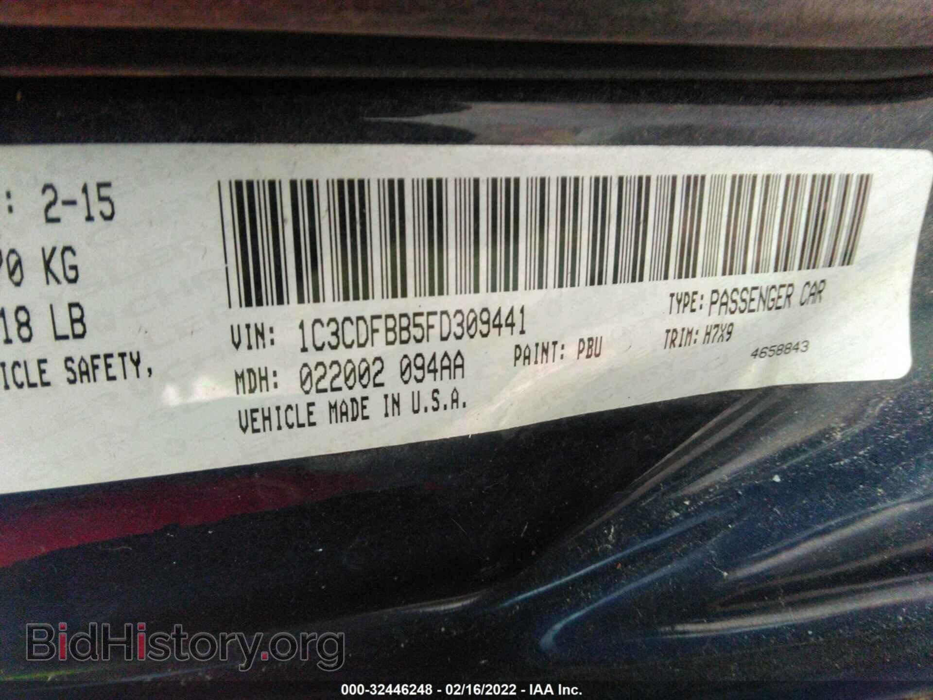 2015 DODGE DART - VIN: 1C3CDFBB5FD309441 - Photo 9