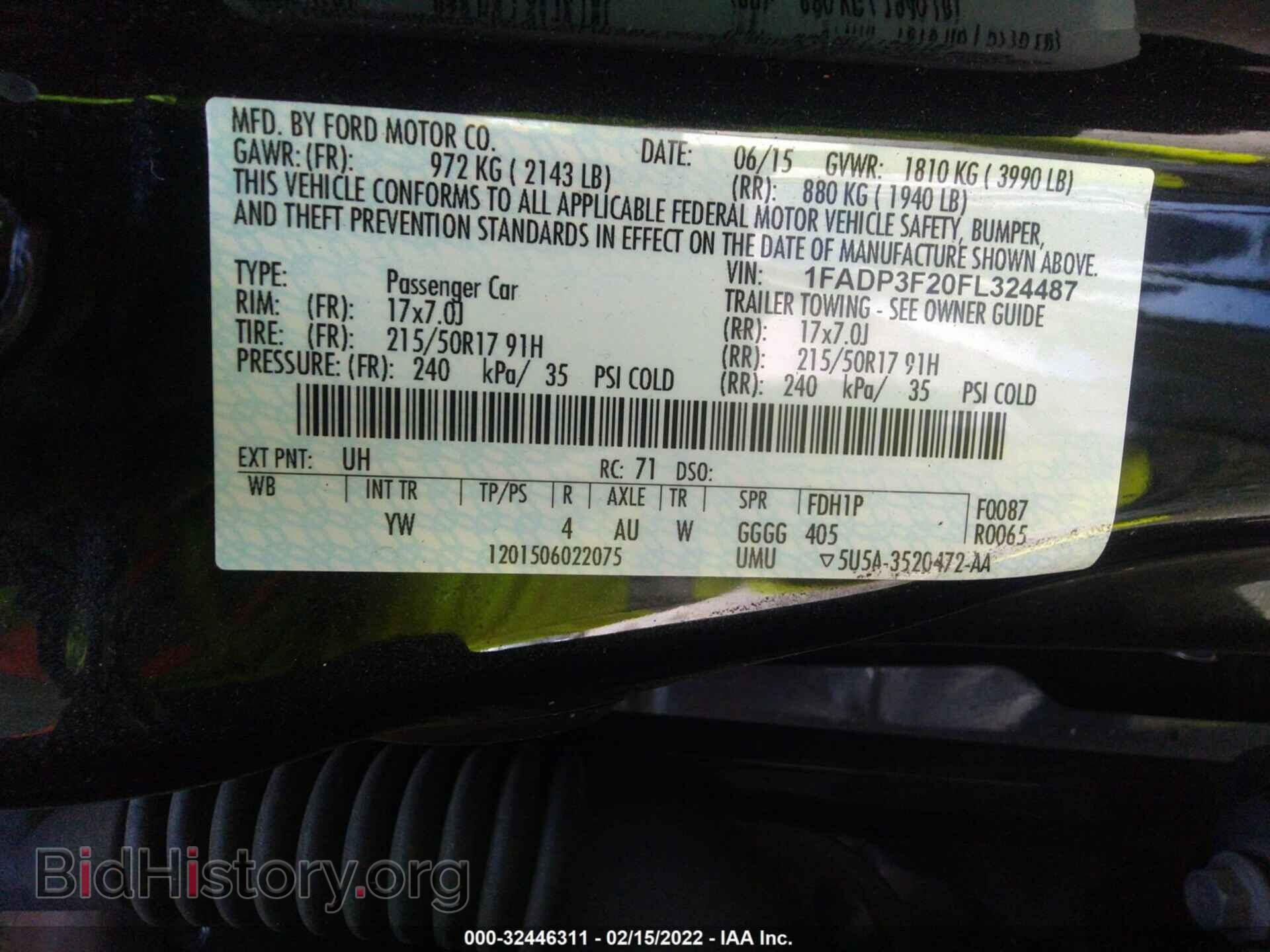 2015 FORD FOCUS - VIN: 1FADP3F20FL324487 - Photo 9