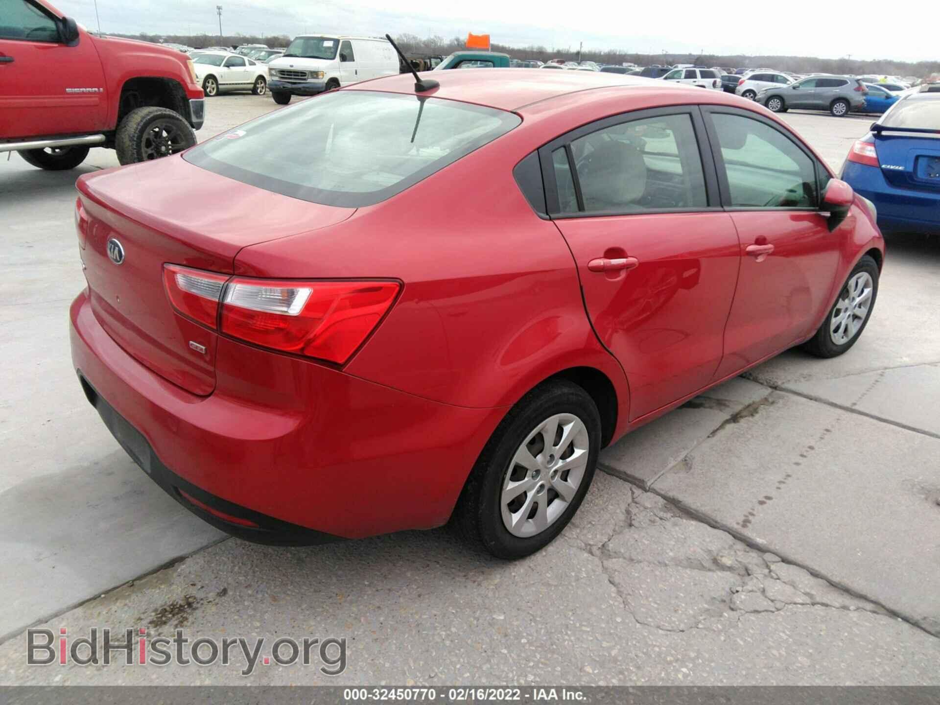2013 KIA RIO - VIN: KNADM4A37D6253483 - Фото 4