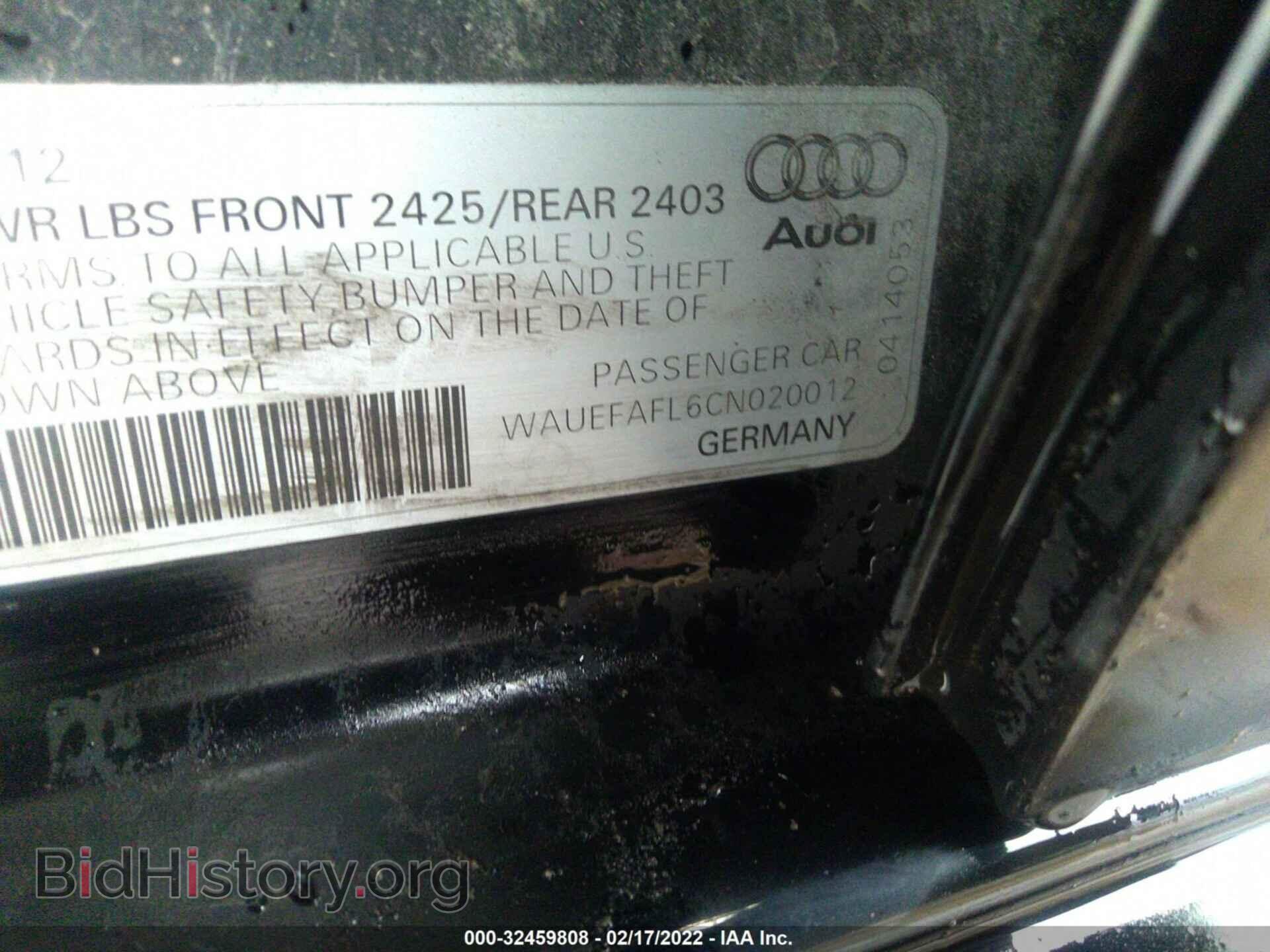 2012 AUDI A4 - VIN: WAUEFAFL6CN020012 - Фото 9