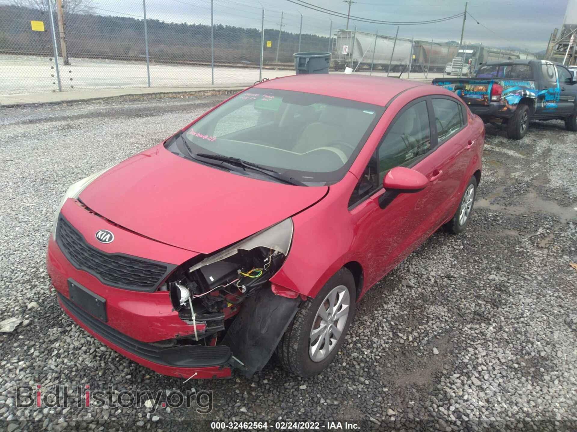 2013 KIA RIO - VIN: KNADM4A37D6288945 - Фото 2