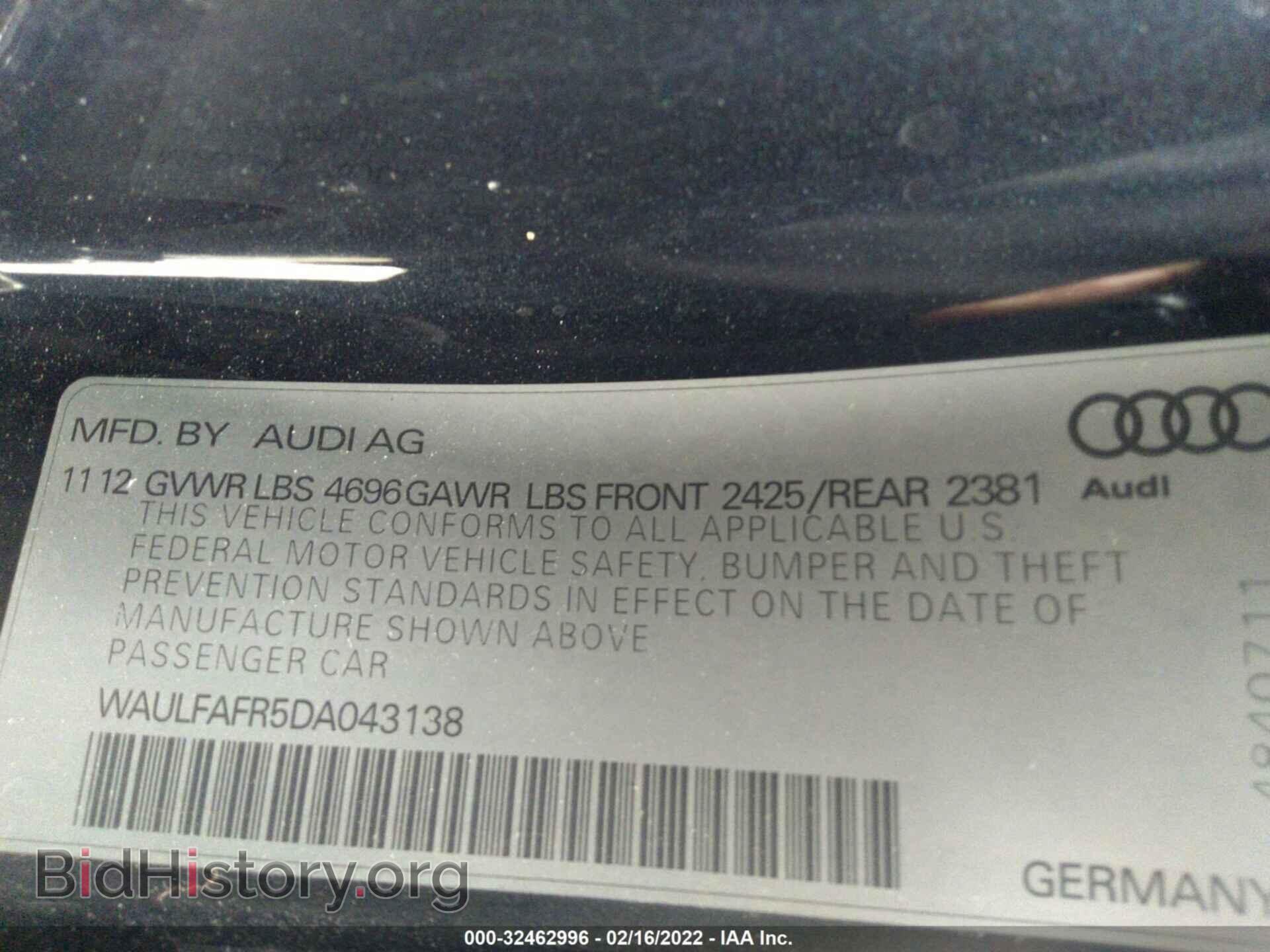2013 AUDI A5 - VIN: WAULFAFR5DA043138 - Photo 9
