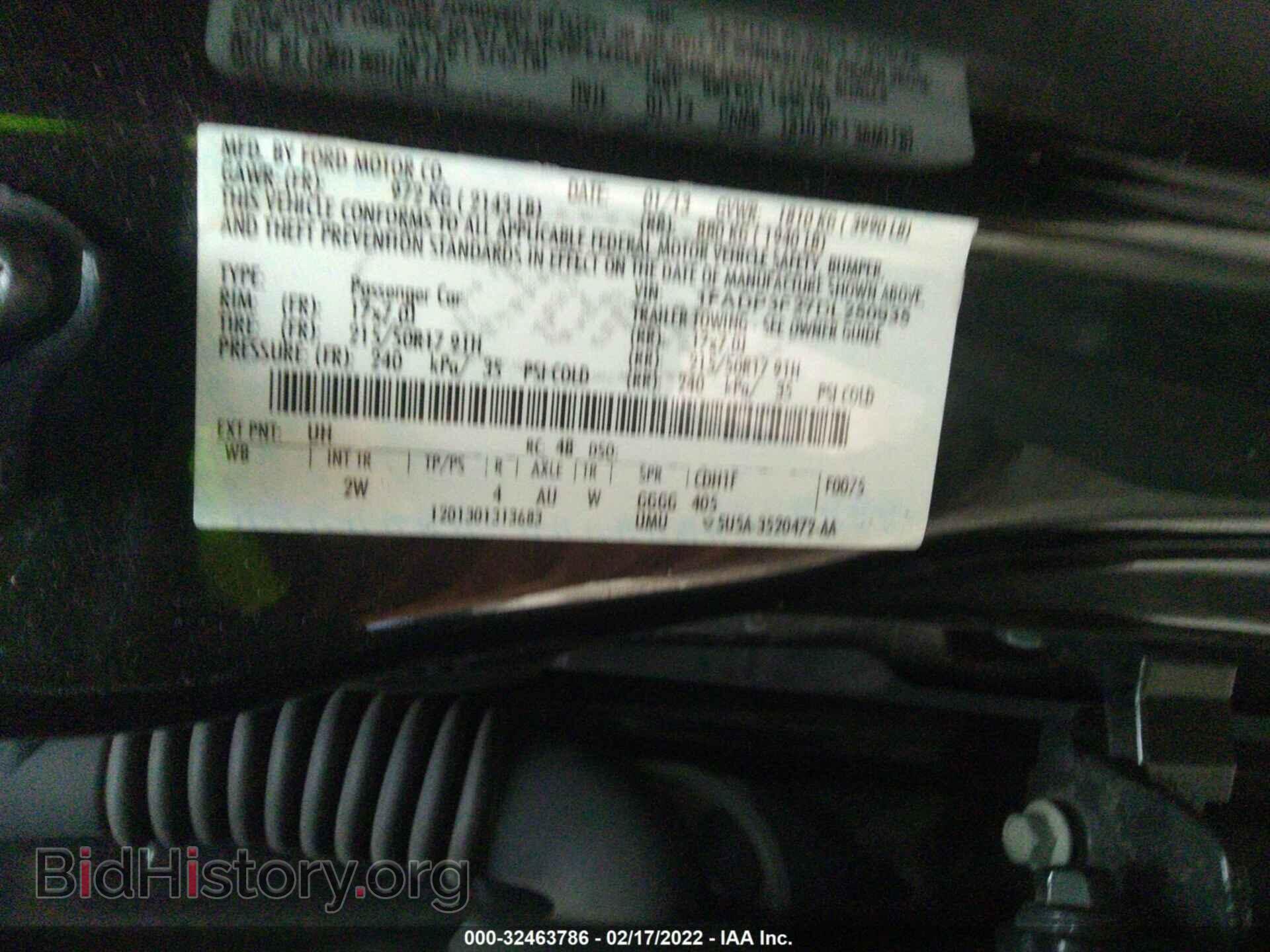 2013 FORD FOCUS - VIN: 1FADP3F27DL250935 - Фото 9