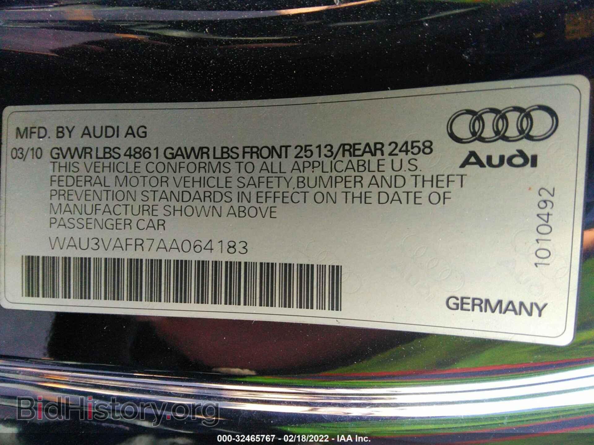 2010 AUDI S5 - VIN: WAU3VAFR7AA064183 - Фото 9