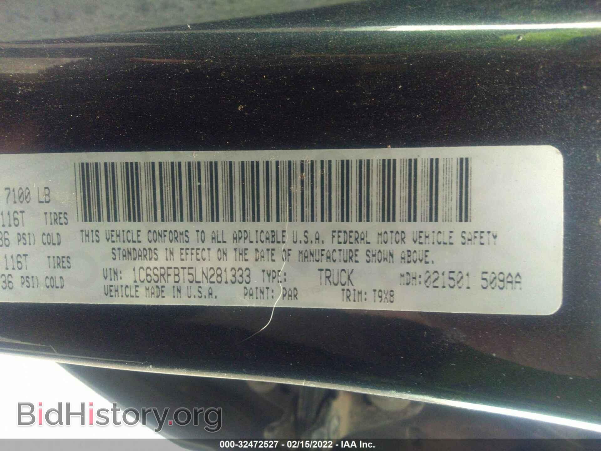 2020 RAM 1500 - VIN: 1C6SRFBT5LN281333 - Фото 9