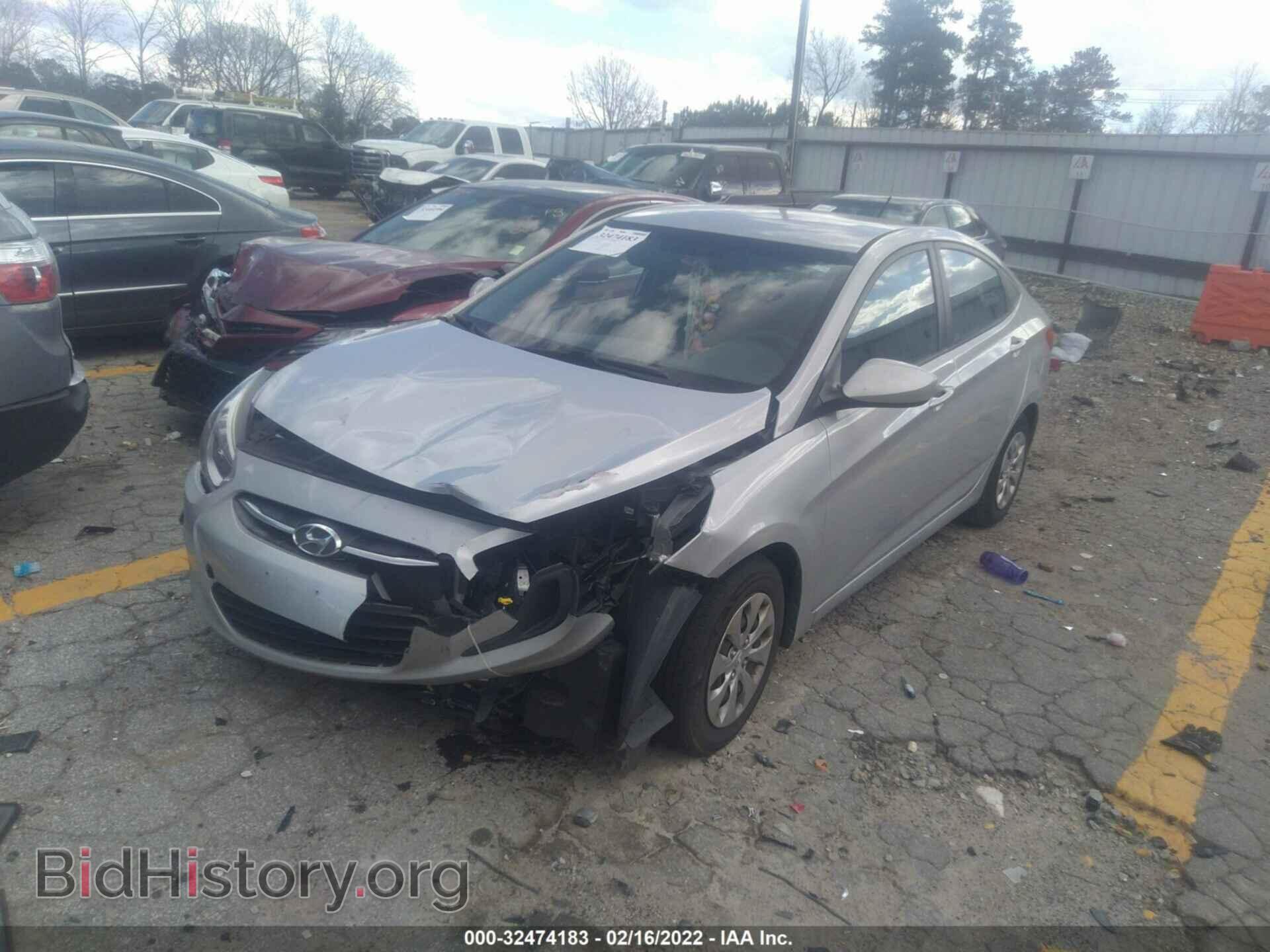 2016 HYUNDAI ACCENT - VIN: KMHCT4AE7GU039558 - Фото 2