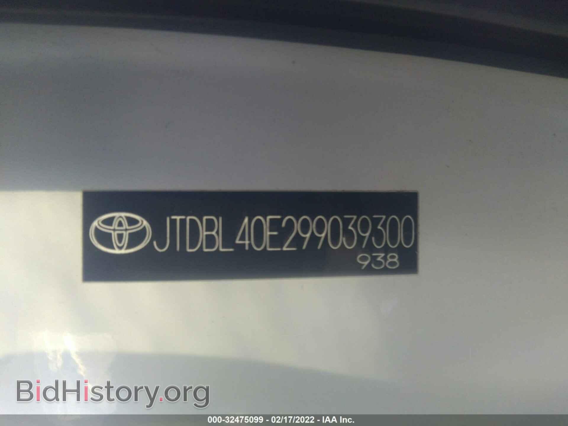 2009 TOYOTA COROLLA - VIN: JTDBL40E299039300 - Фото 9