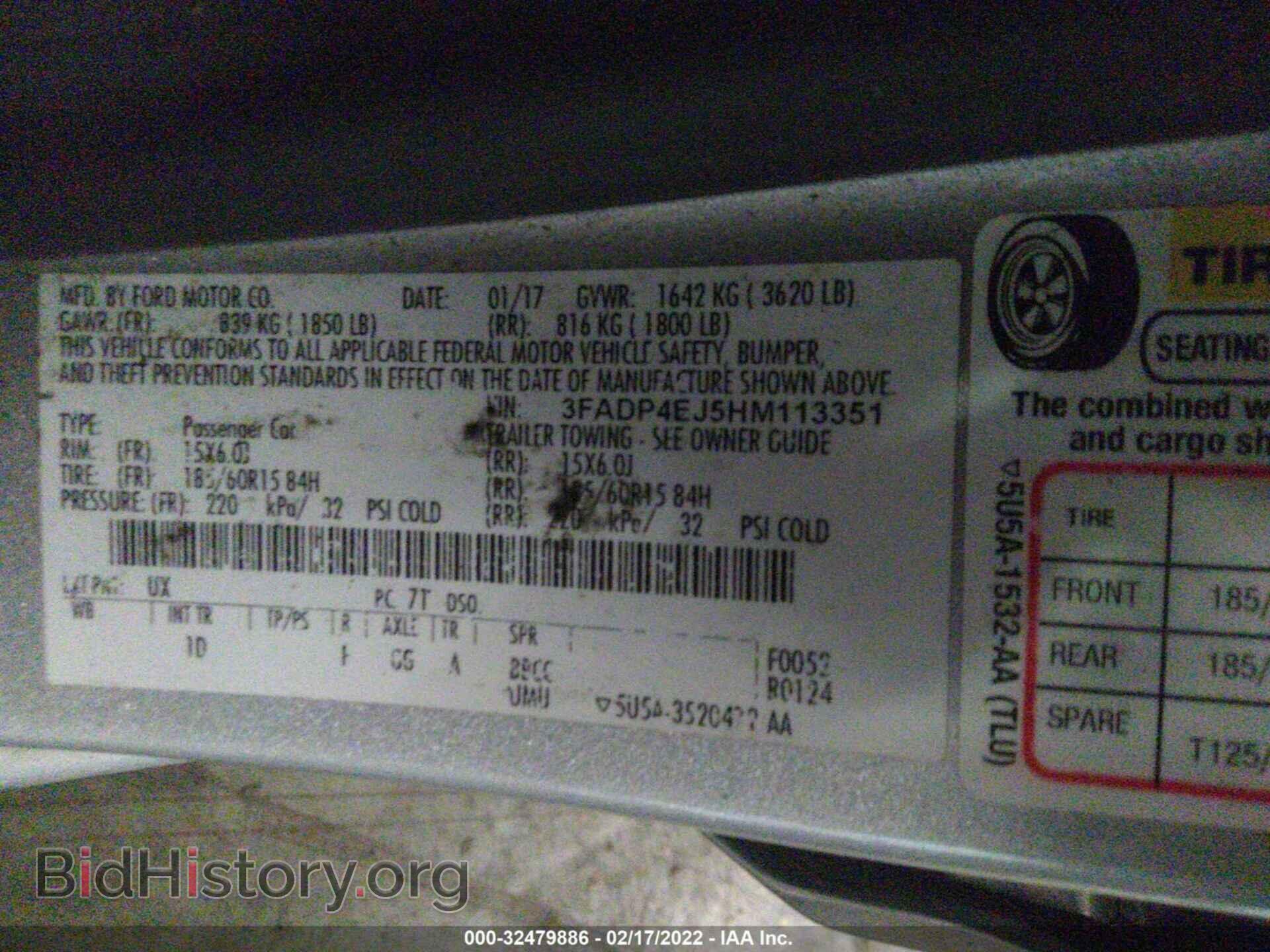 2017 FORD FIESTA - VIN: 3FADP4EJ5HM113351 - Photo 9
